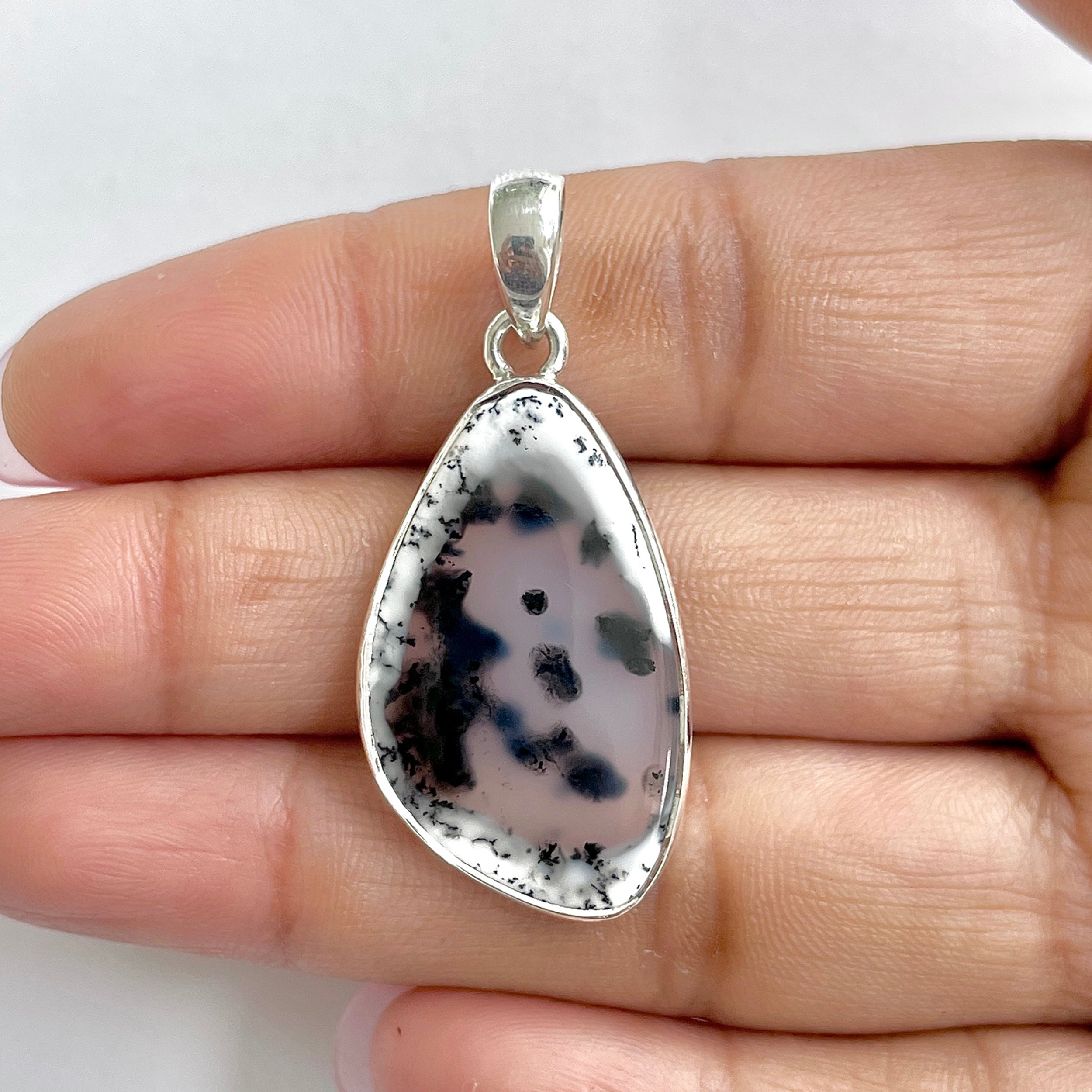 Dendritic Agate Pendant-(DDA-1-35)