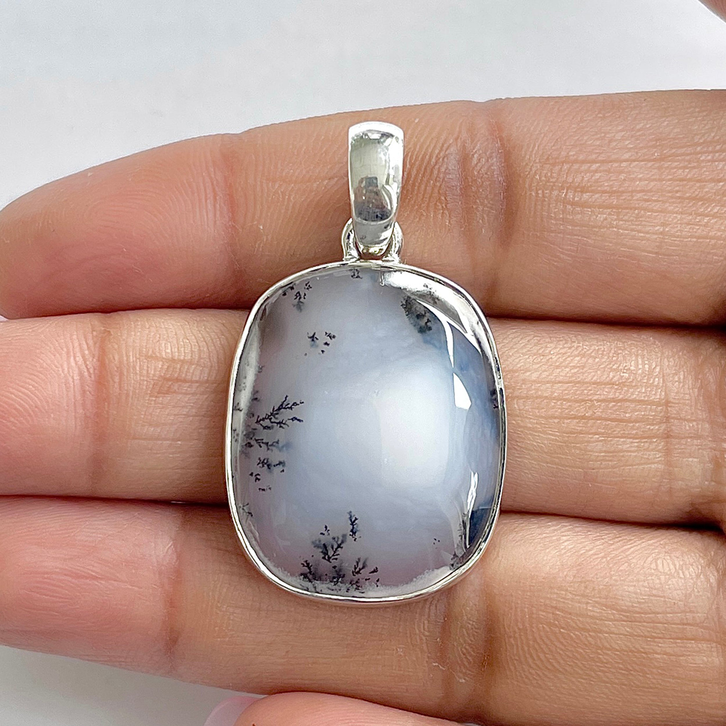 Dendritic Agate Pendant-(DDA-1-39)