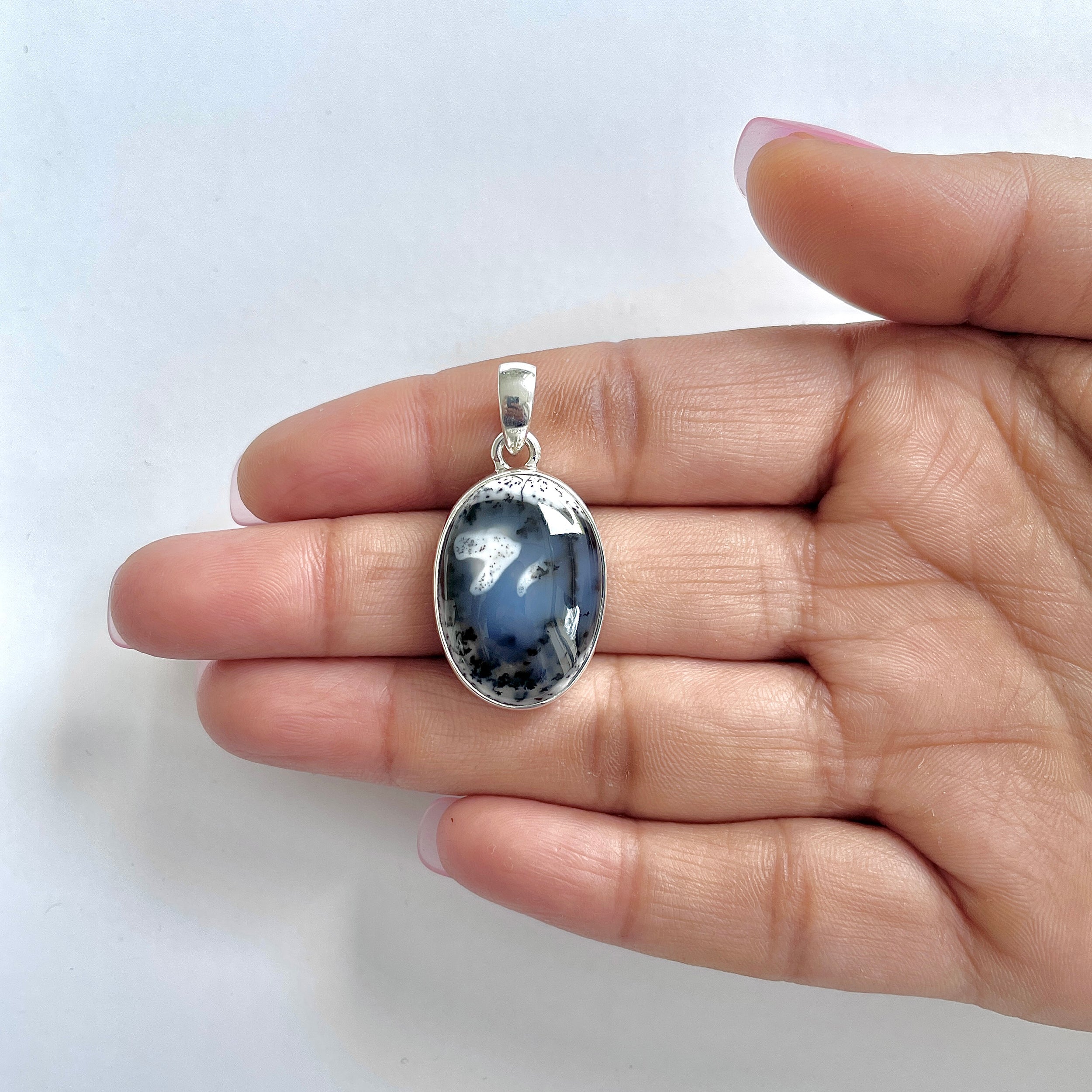 Dendritic Agate Pendant-(DDA-1-7)