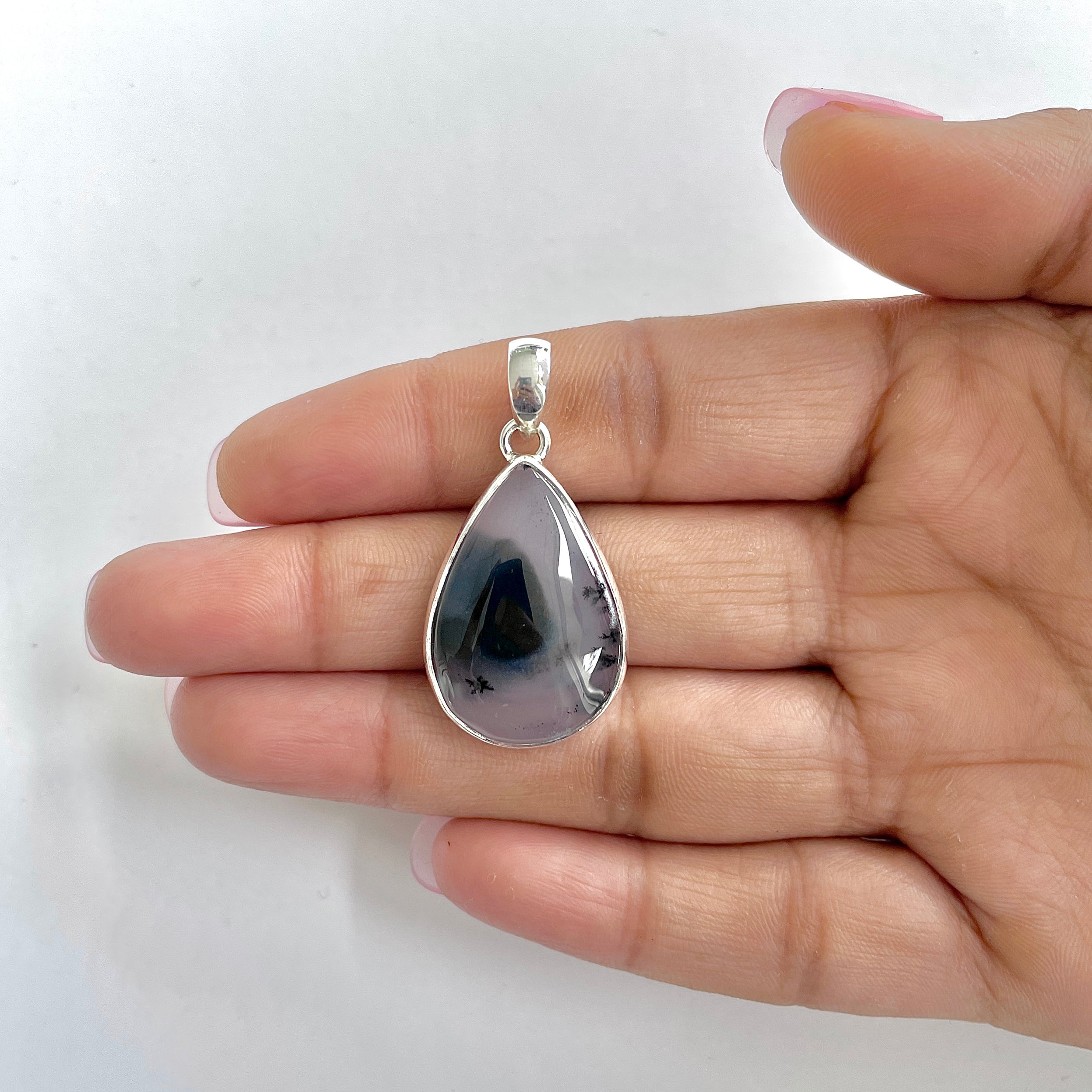 Dendritic Agate Pendant-(DDA-1-9)