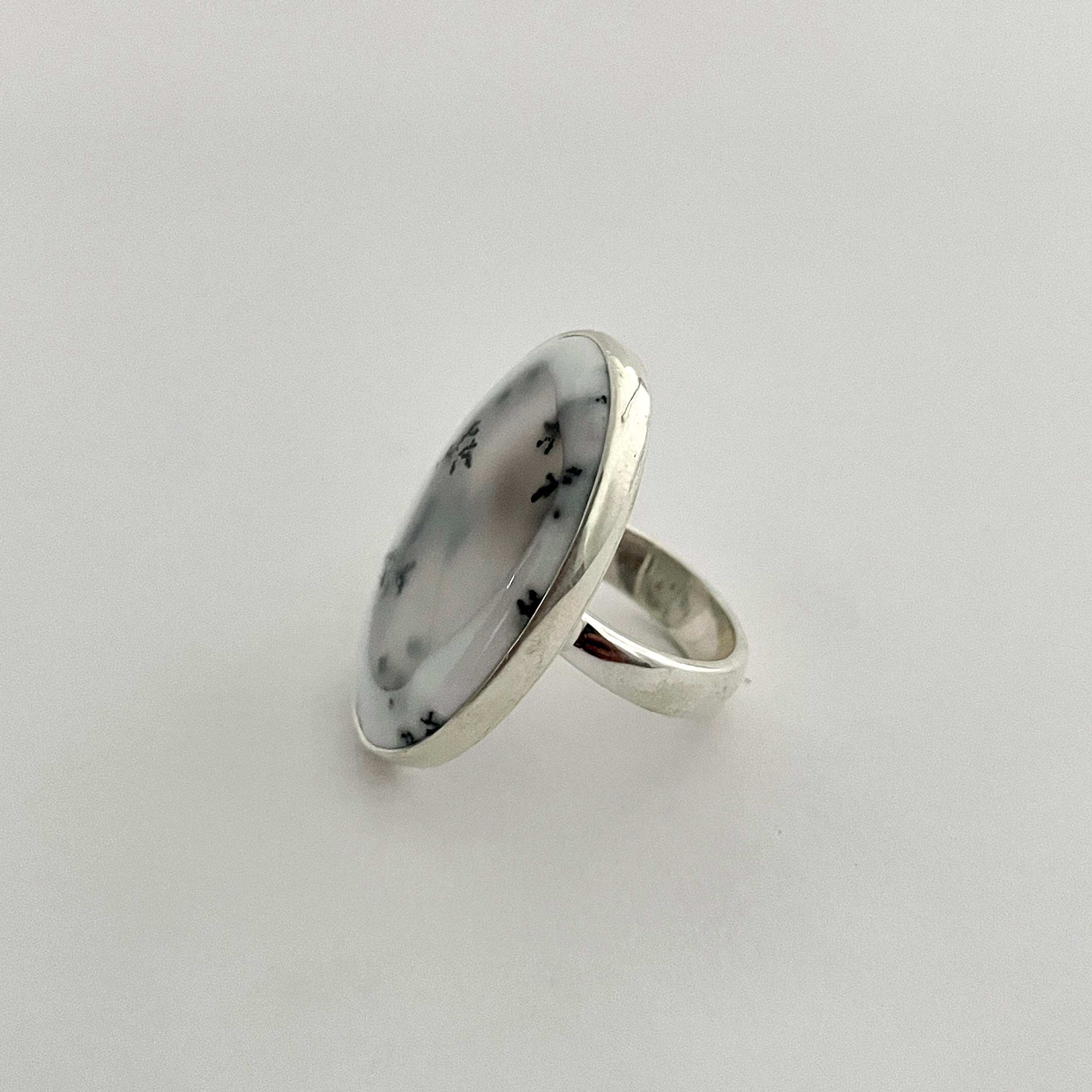 Dendritic Agate Ring-(DDA-2-16)