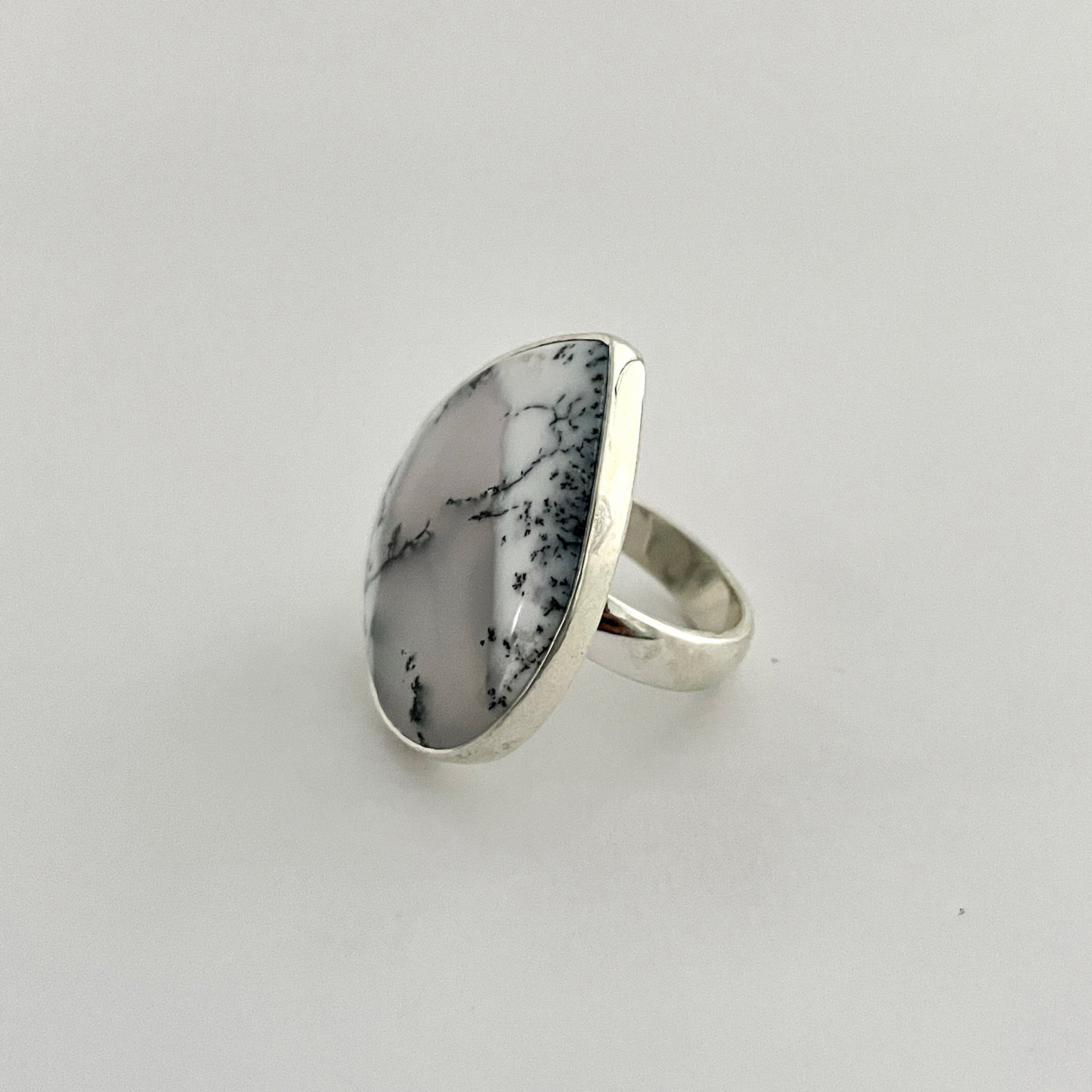 Dendritic Agate Ring-(DDA-2-19)
