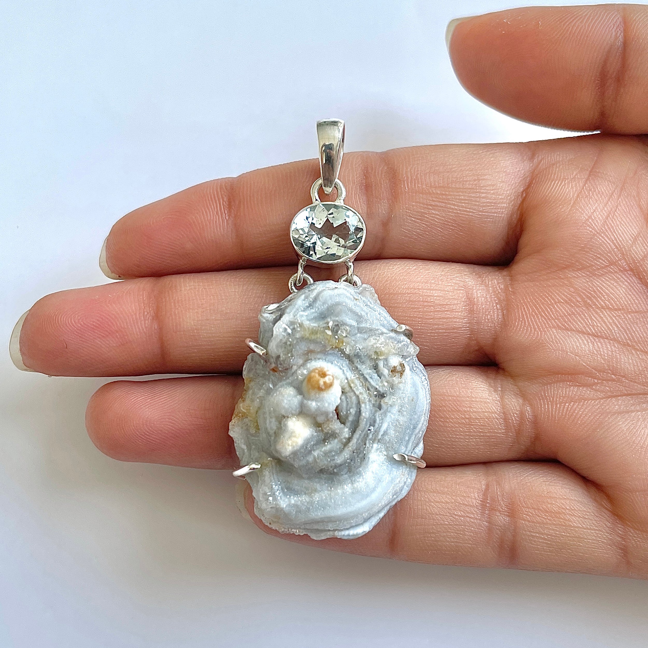 Desert Druzy Pendant-(DDZ-1-13)