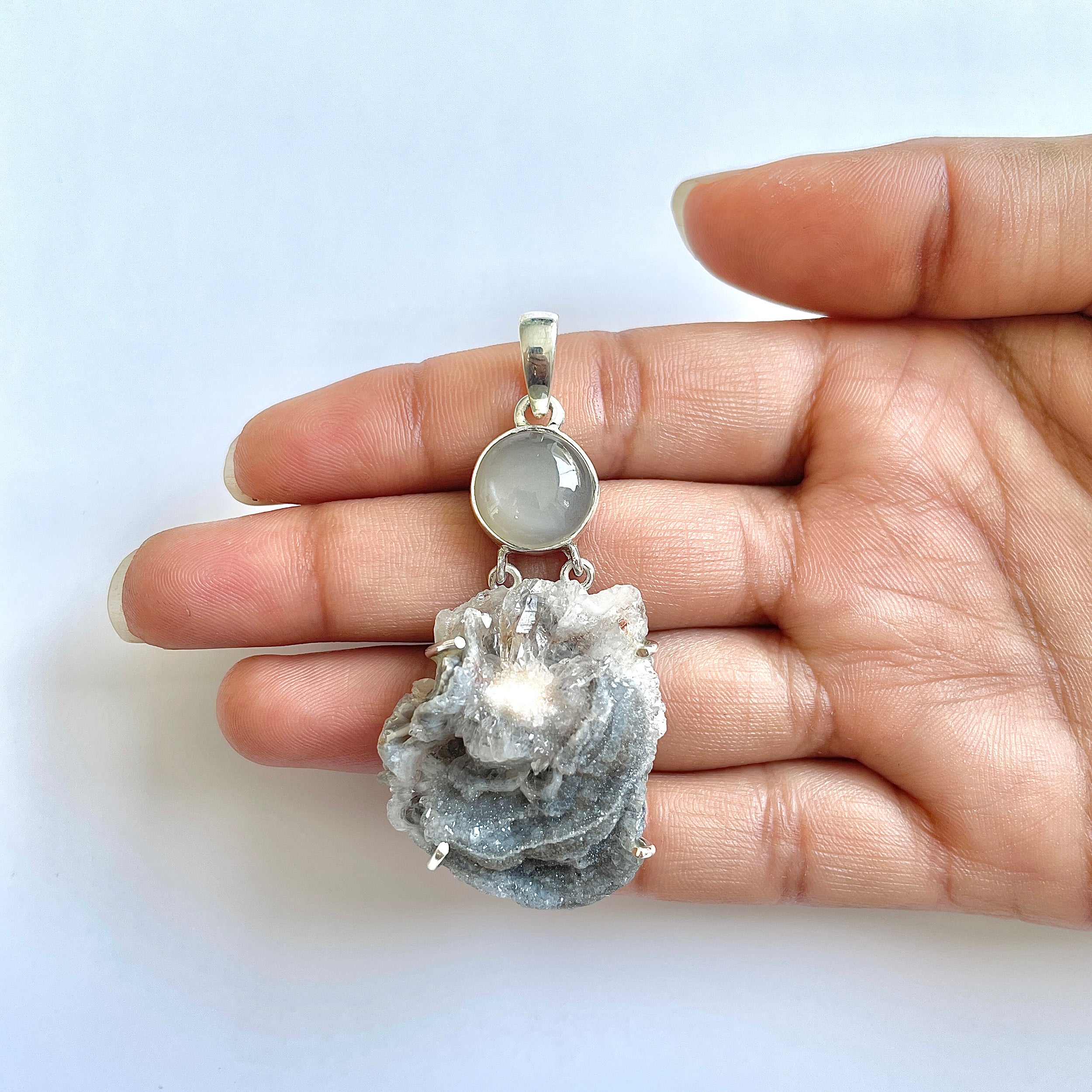 Desert Druzy Pendant-(DDZ-1-14)