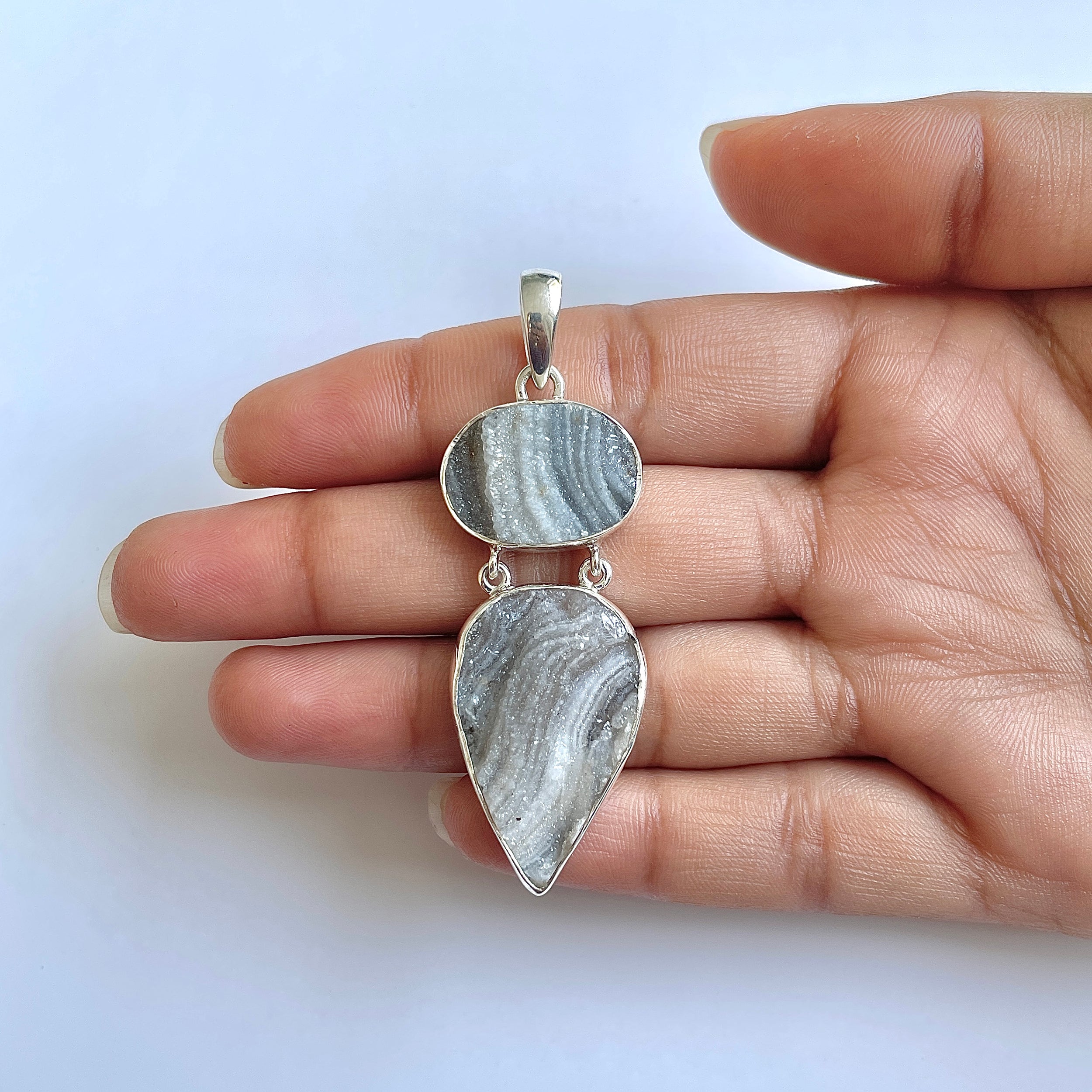 Desert Druzy Pendant-(DDZ-1-20)