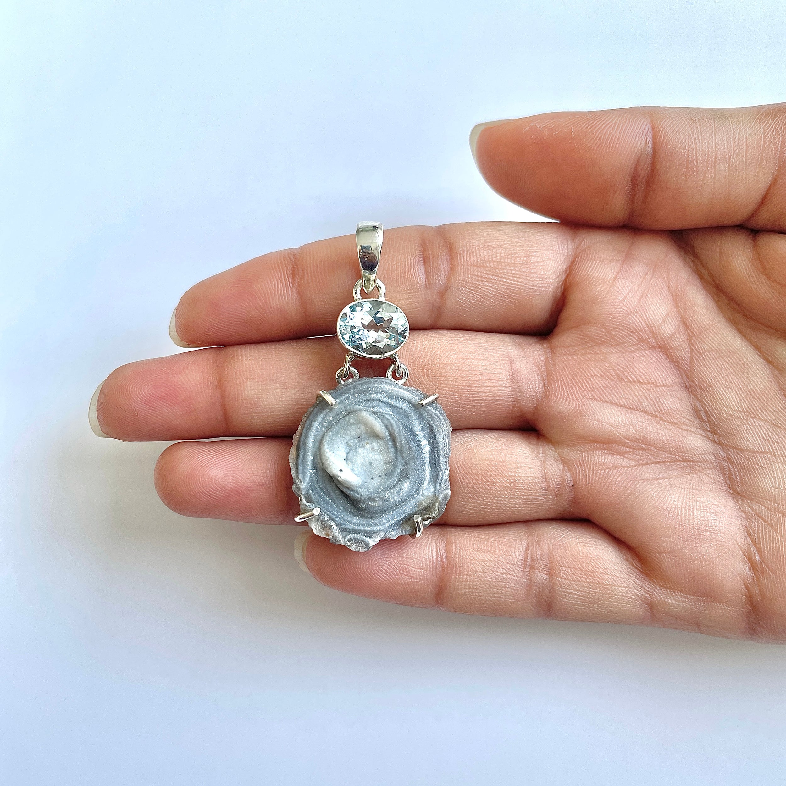 Desert Druzy Pendant-(DDZ-1-23)