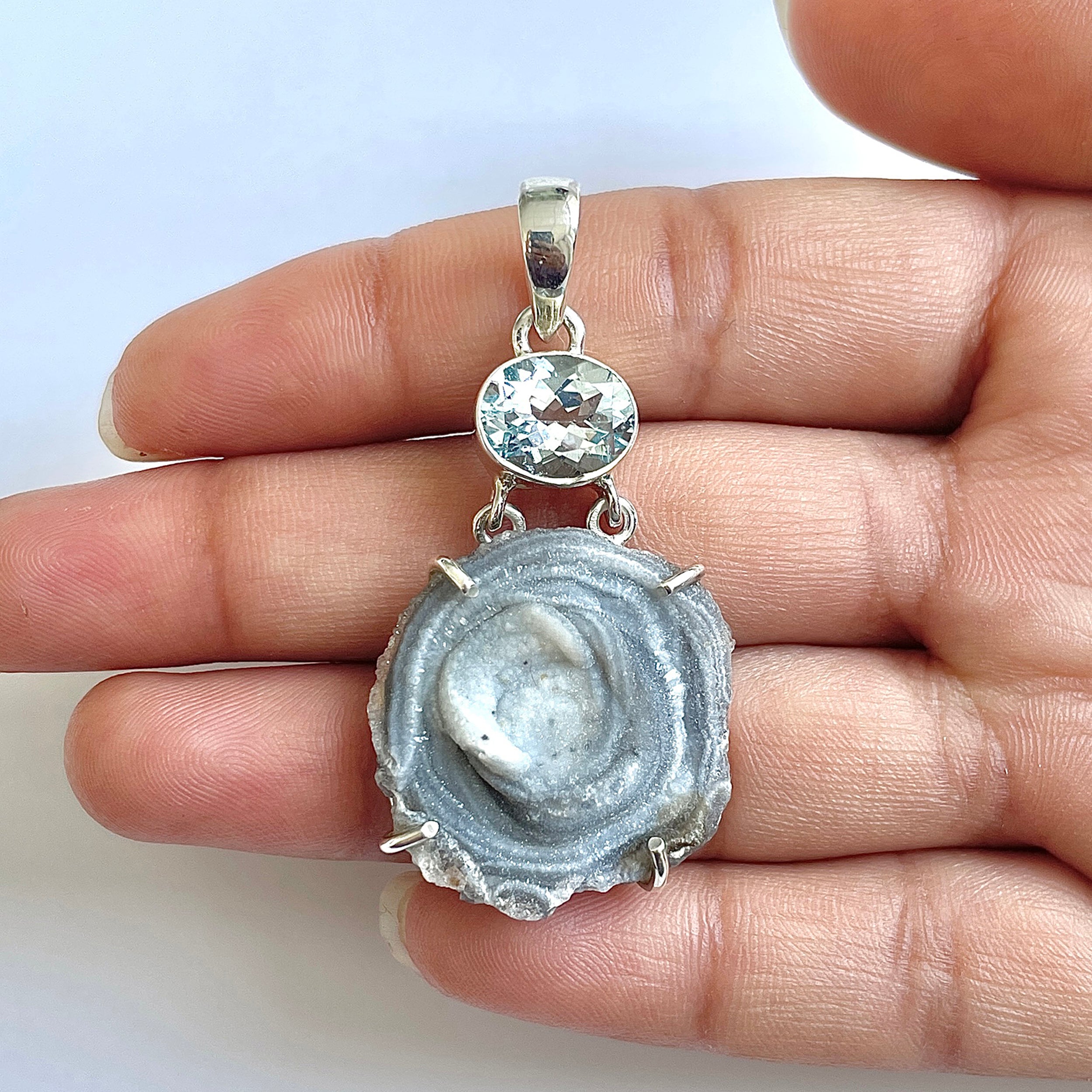 Desert Druzy Pendant-(DDZ-1-23)