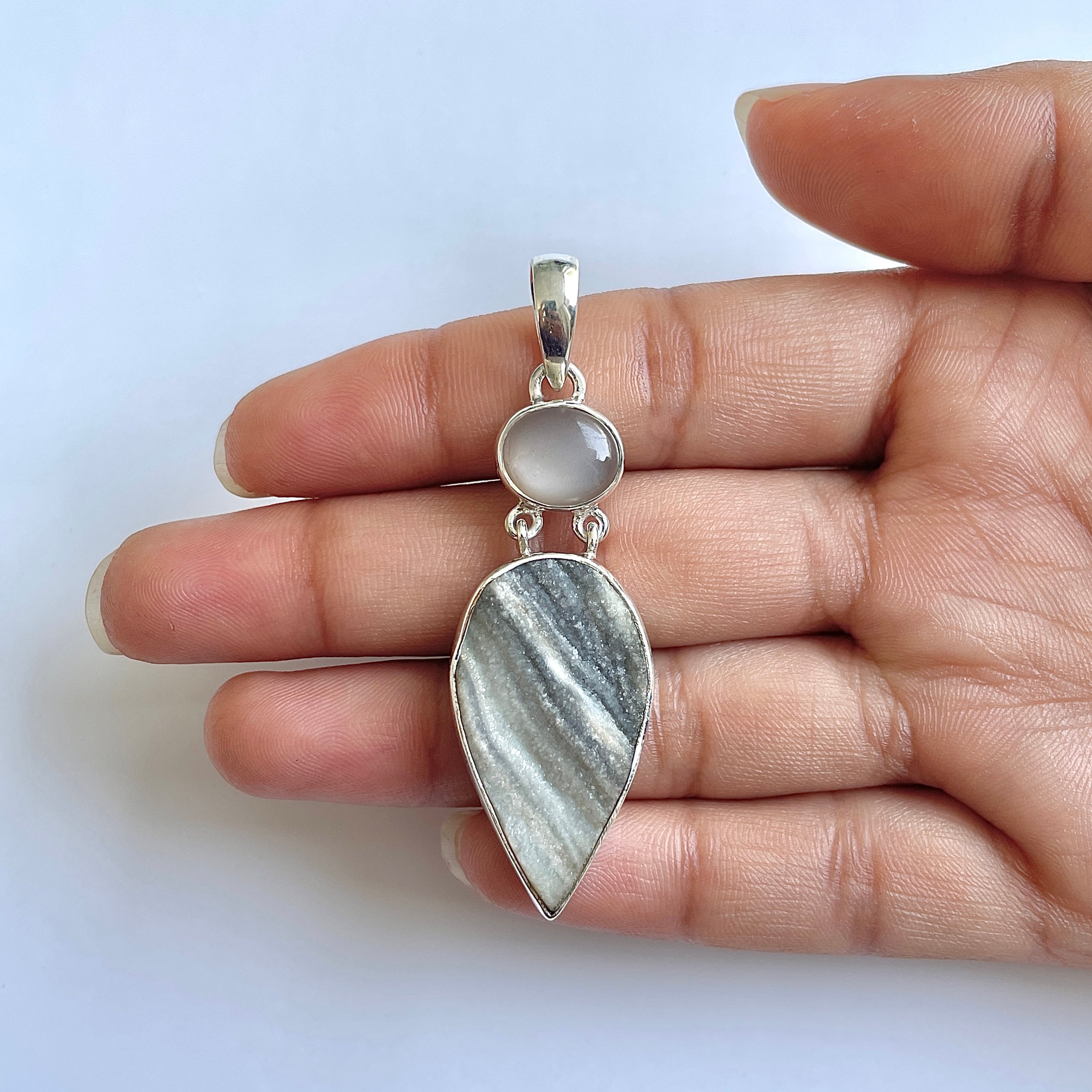 Desert Druzy Pendant-(DDZ-1-31)