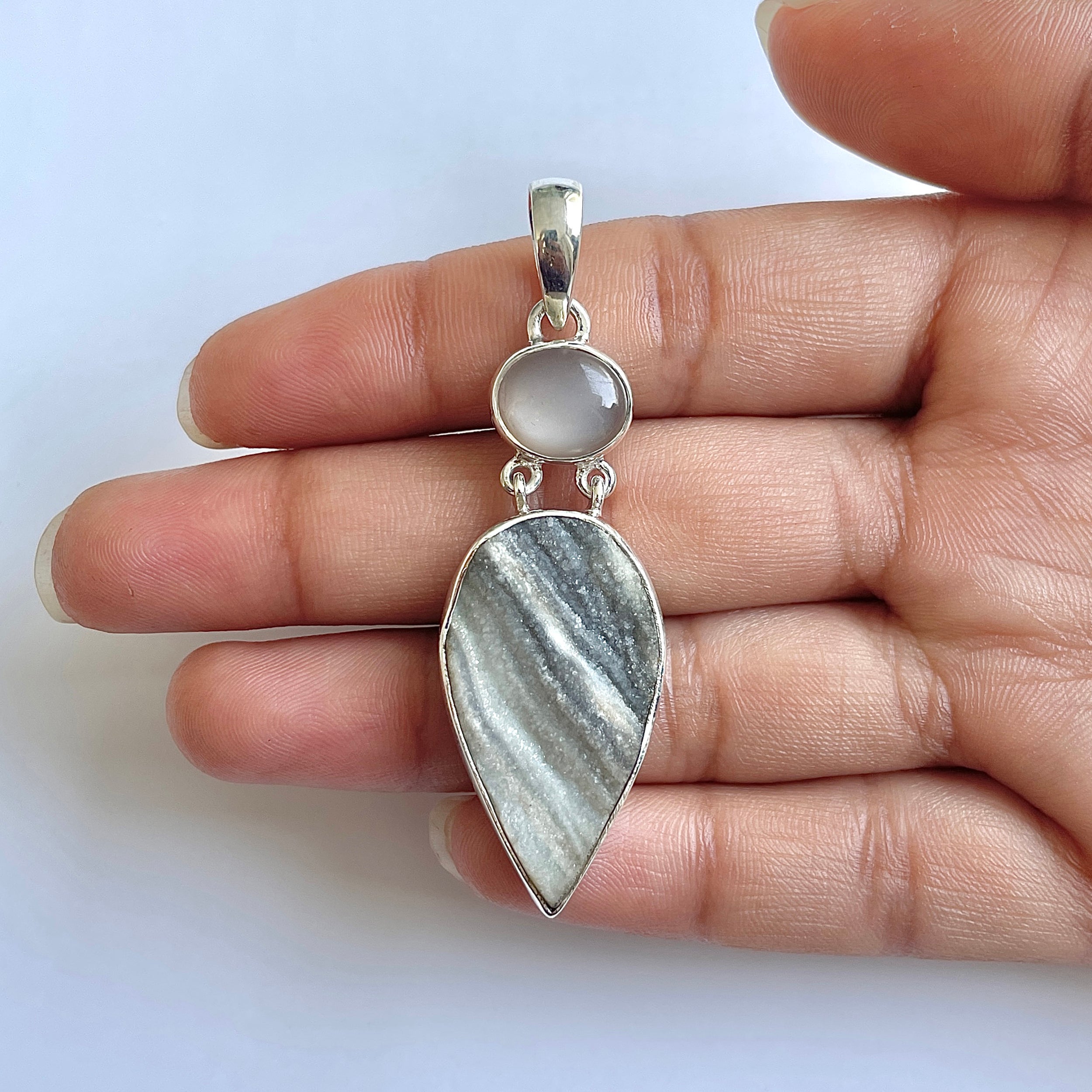 Desert Druzy Pendant-(DDZ-1-31)