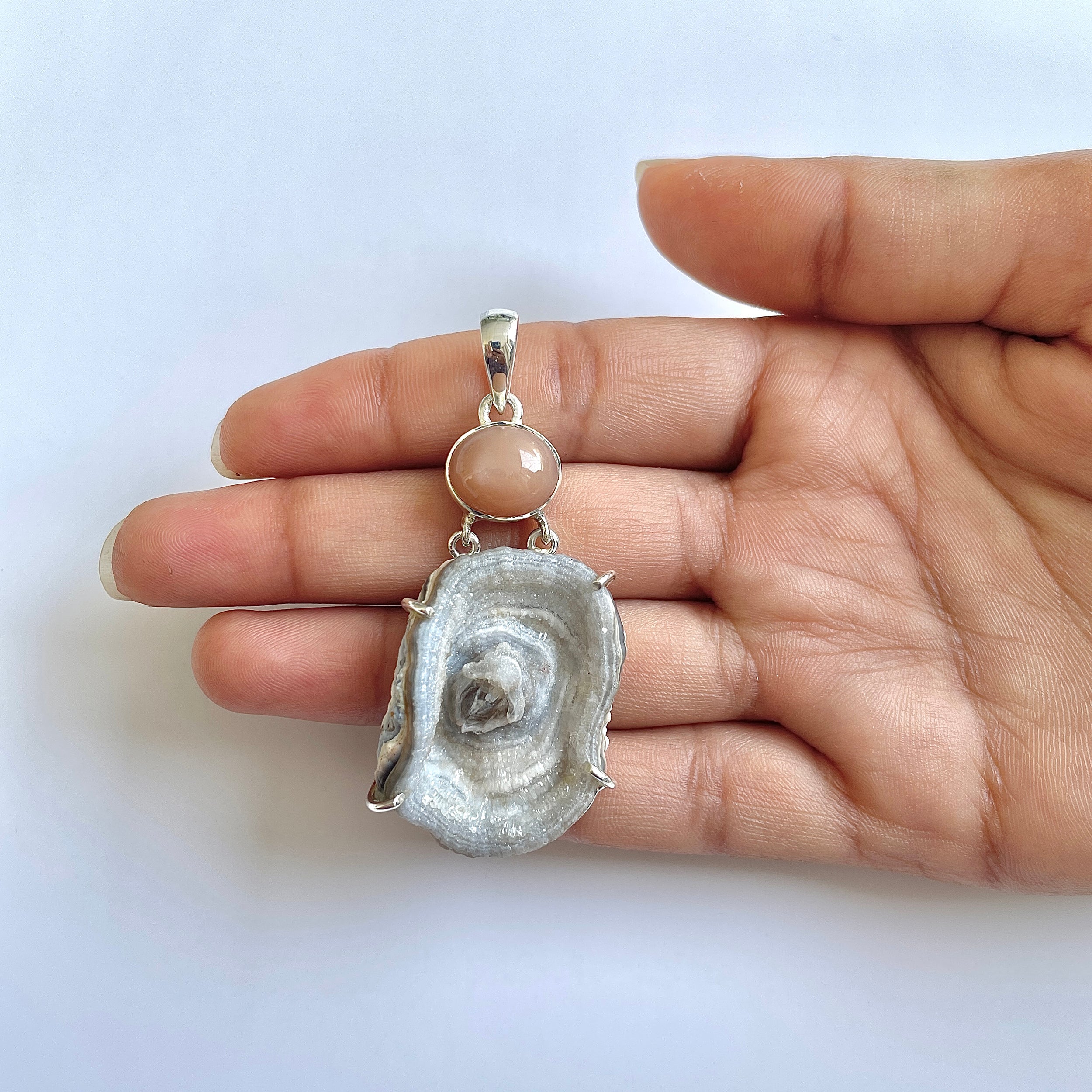 Desert Druzy Pendant-(DDZ-1-4)