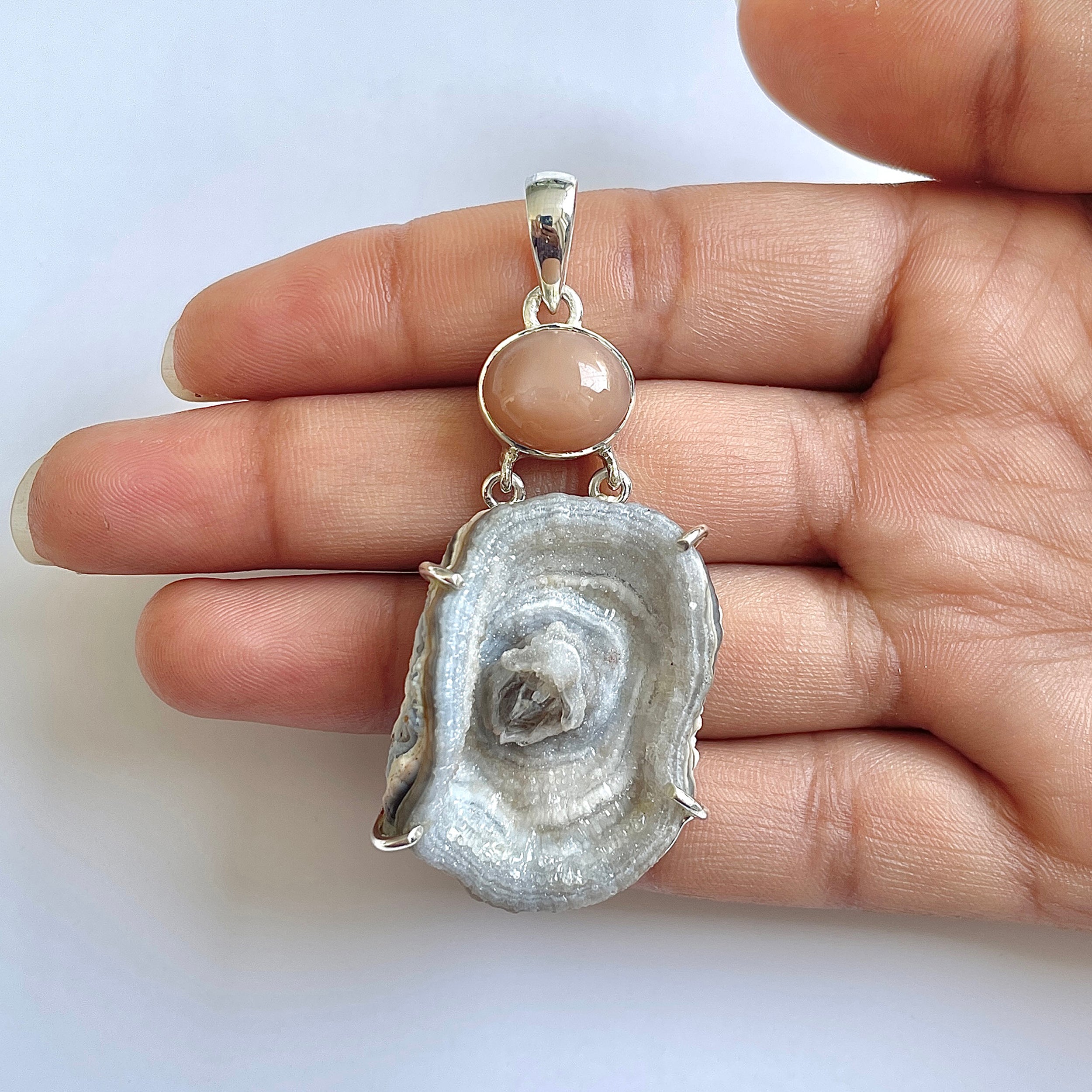 Desert Druzy Pendant-(DDZ-1-4)