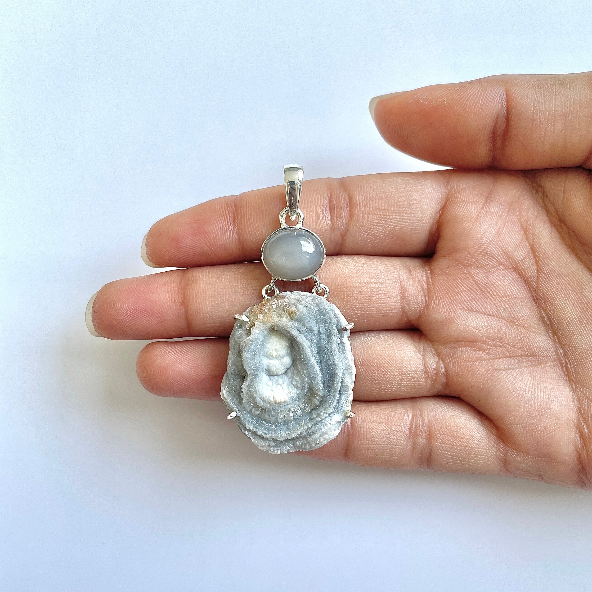 Desert Druzy Pendant-(DDZ-1-5)