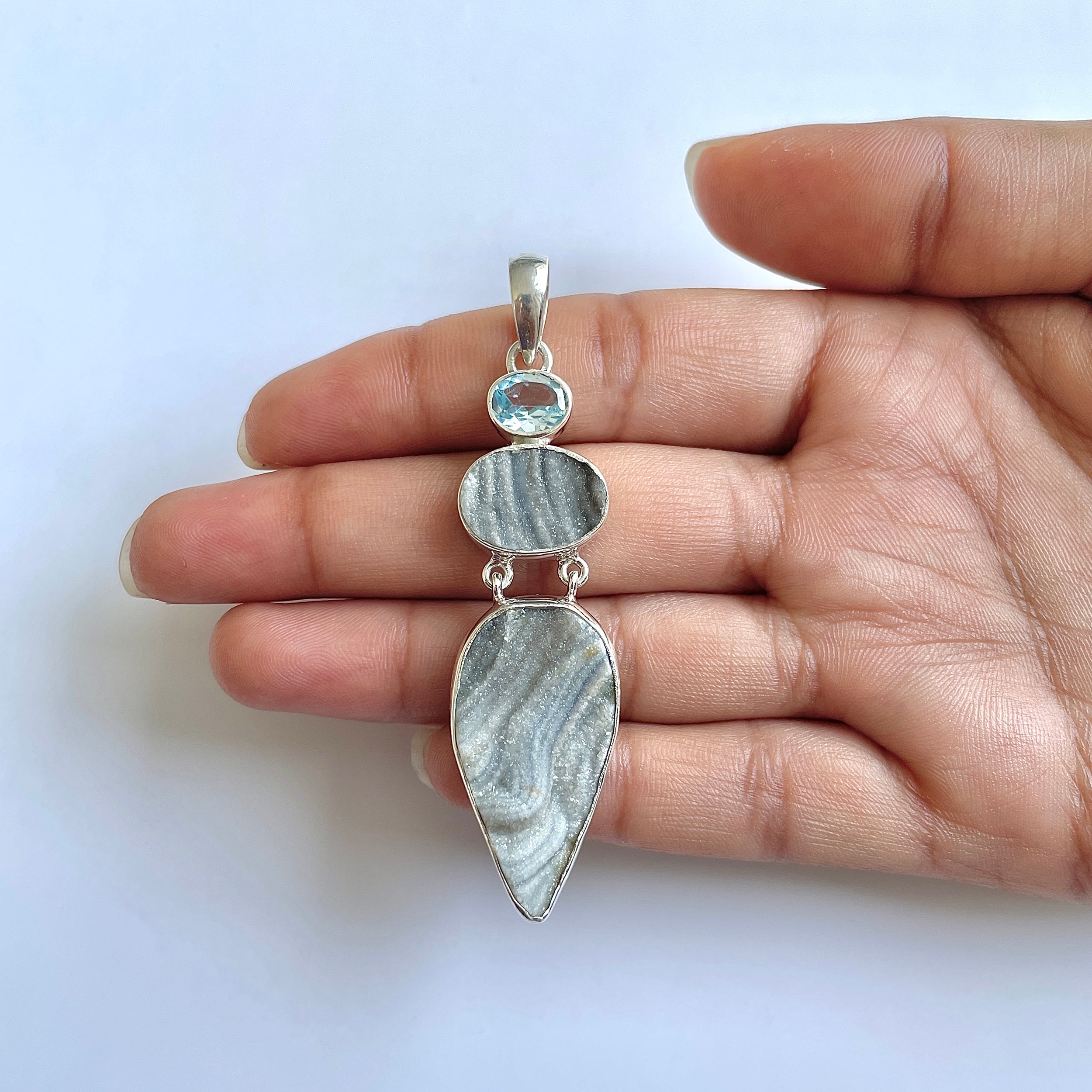 Desert Druzy Pendant-(DDZ-1-51)