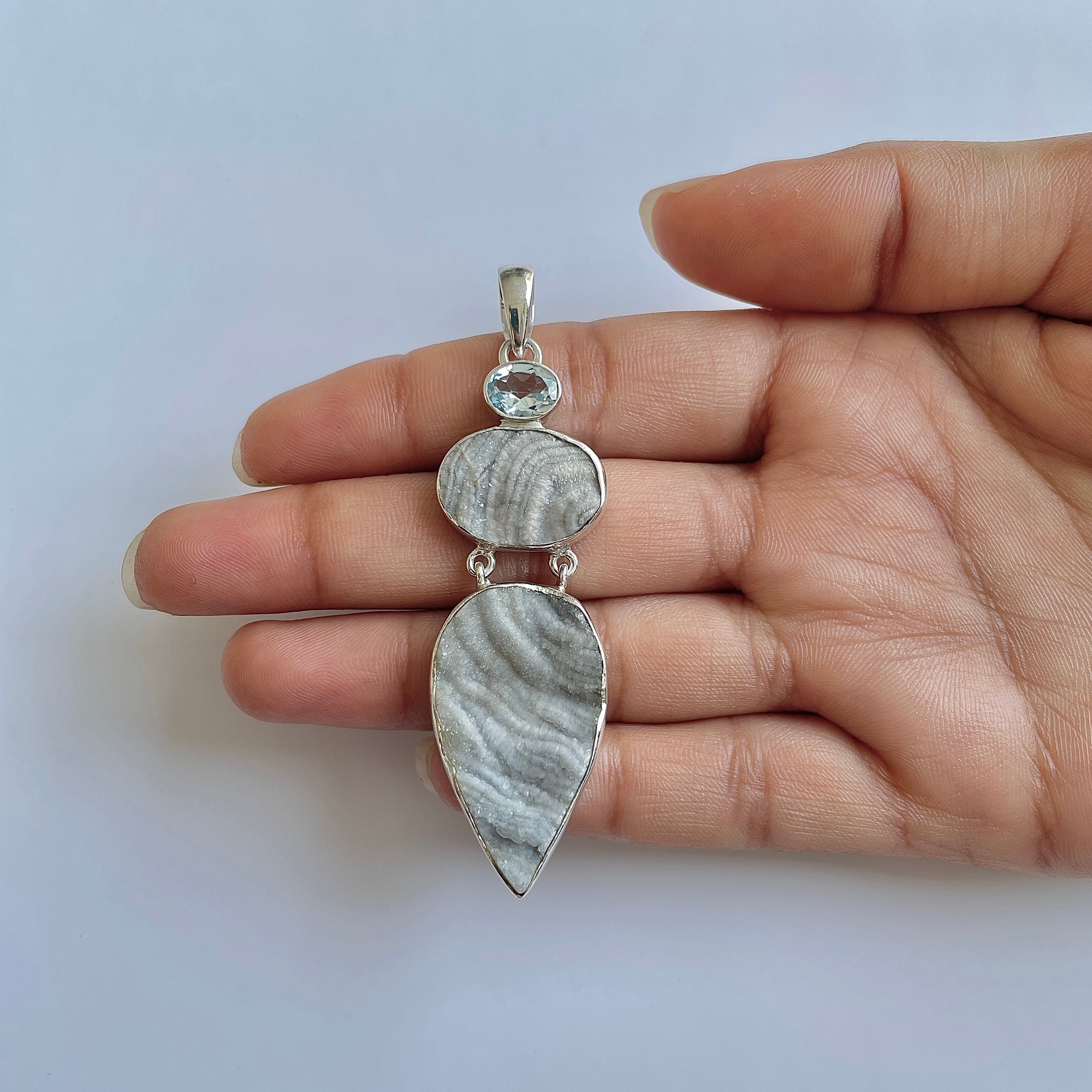 Desert Druzy Pendant-(DDZ-1-53)