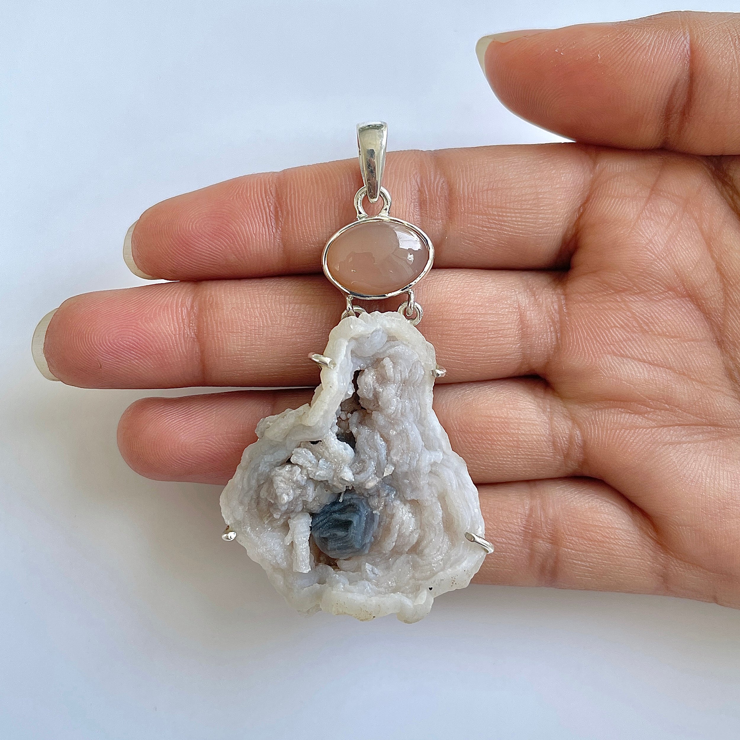 Desert Druzy Pendant-(DDZ-1-6)