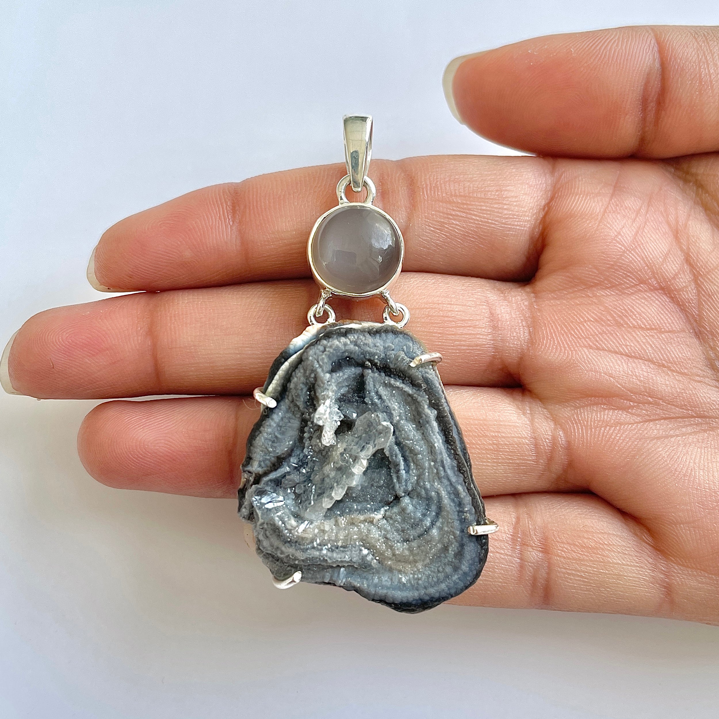 Desert Druzy Pendant-(DDZ-1-7)