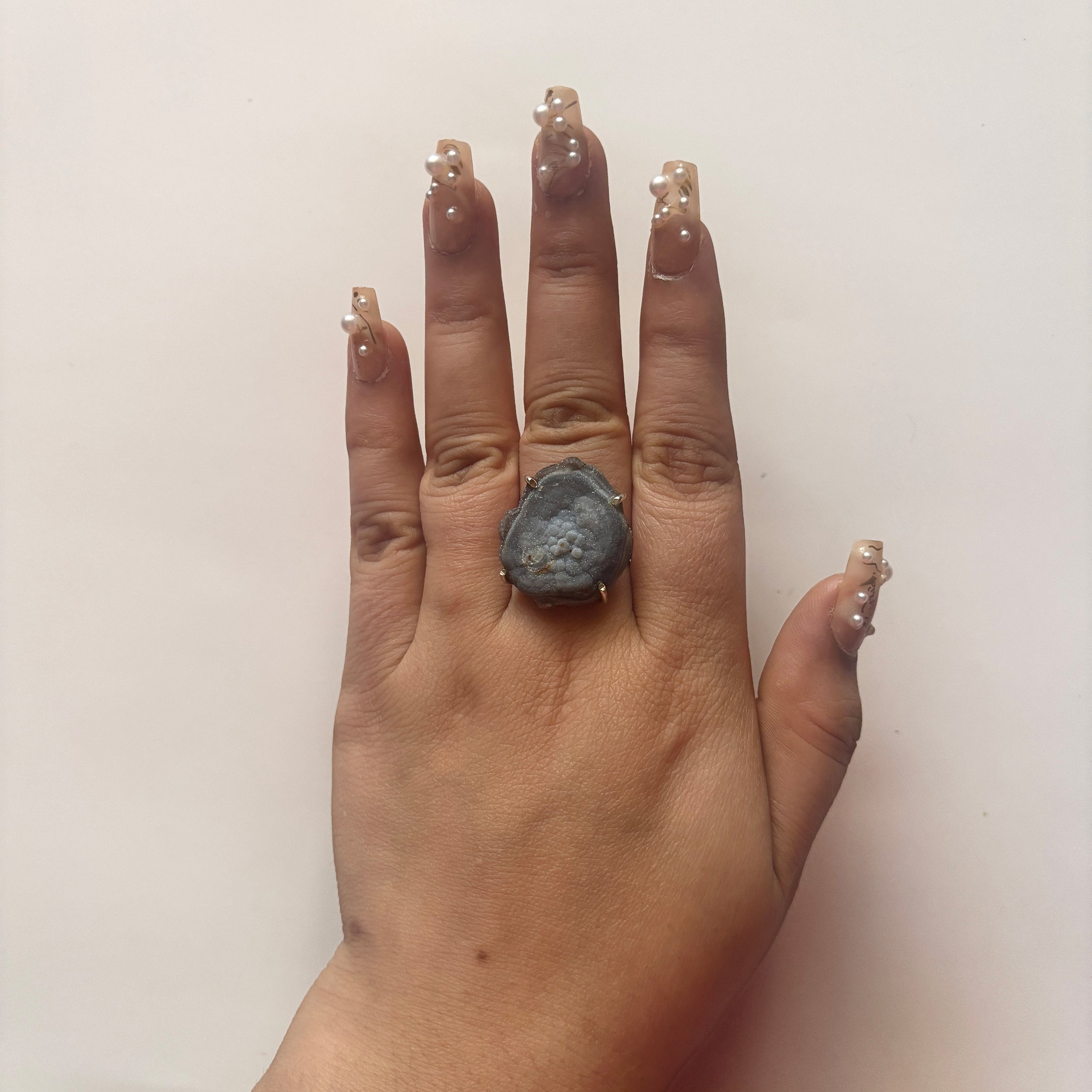 Desert Druzy Ring-(DDZ-2-6)