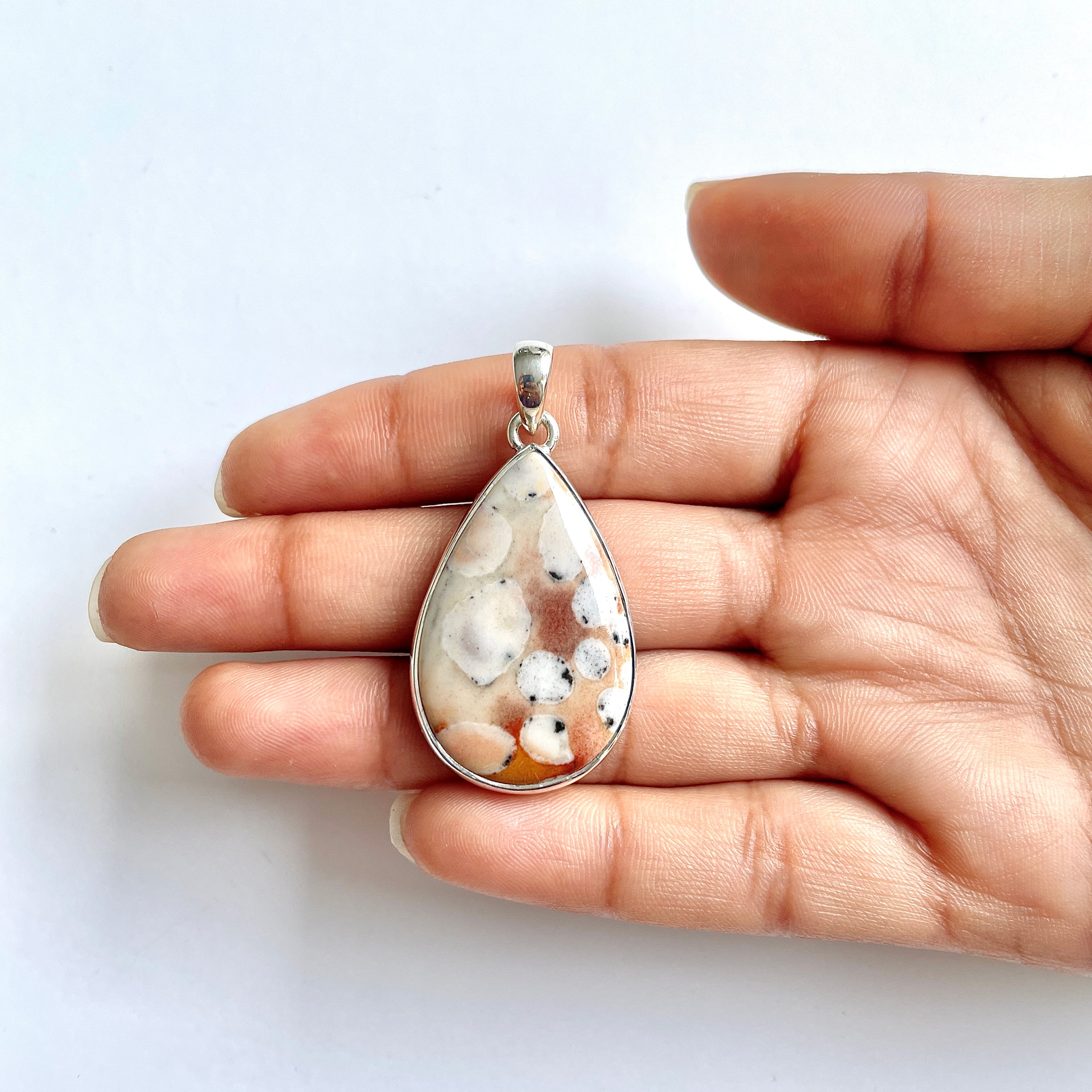 Deerfawn Jasper Pendant-(DFJ-1-11)