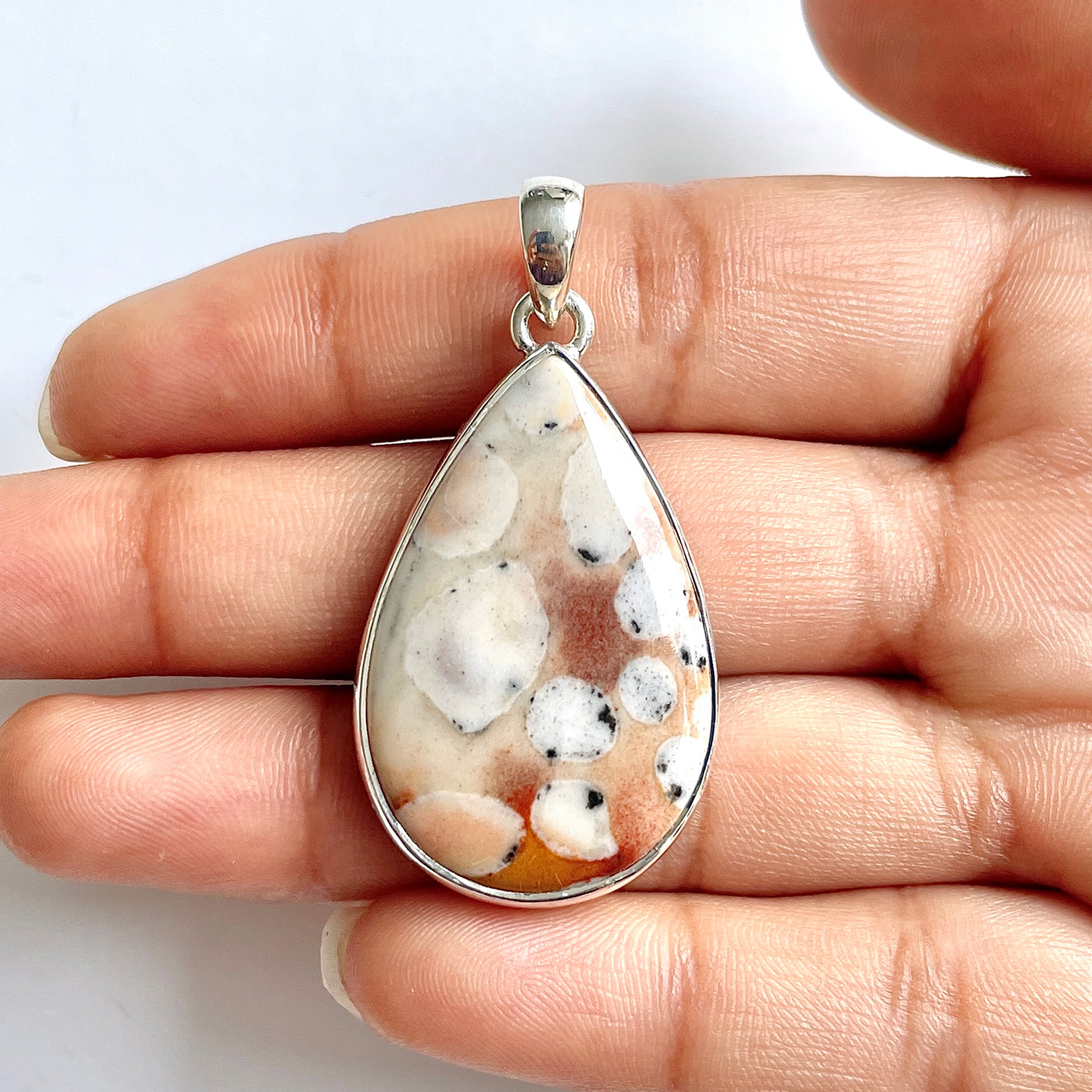 Deerfawn Jasper Pendant-(DFJ-1-11)