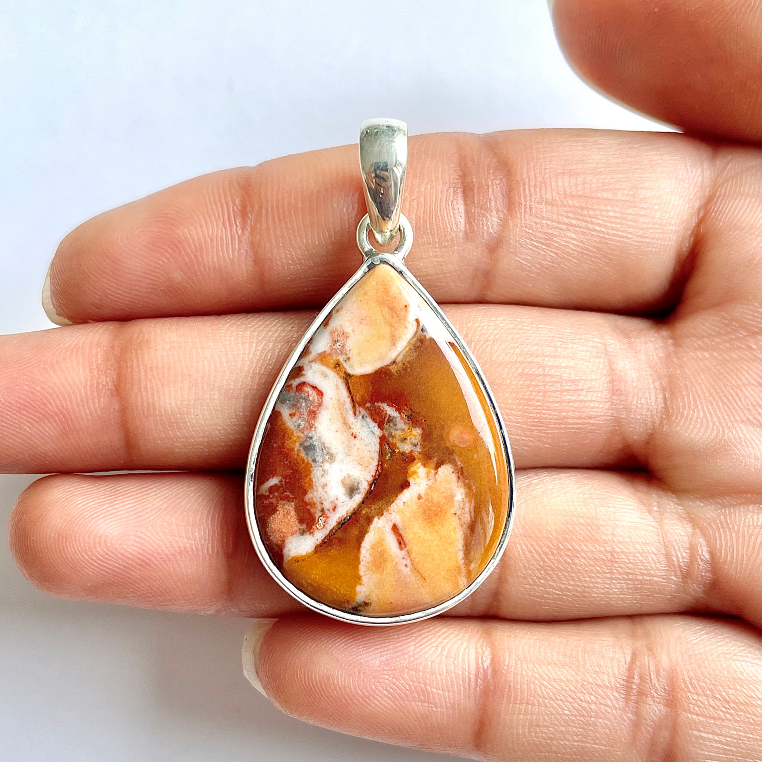 Deerfawn Jasper Pendant-(DFJ-1-19)
