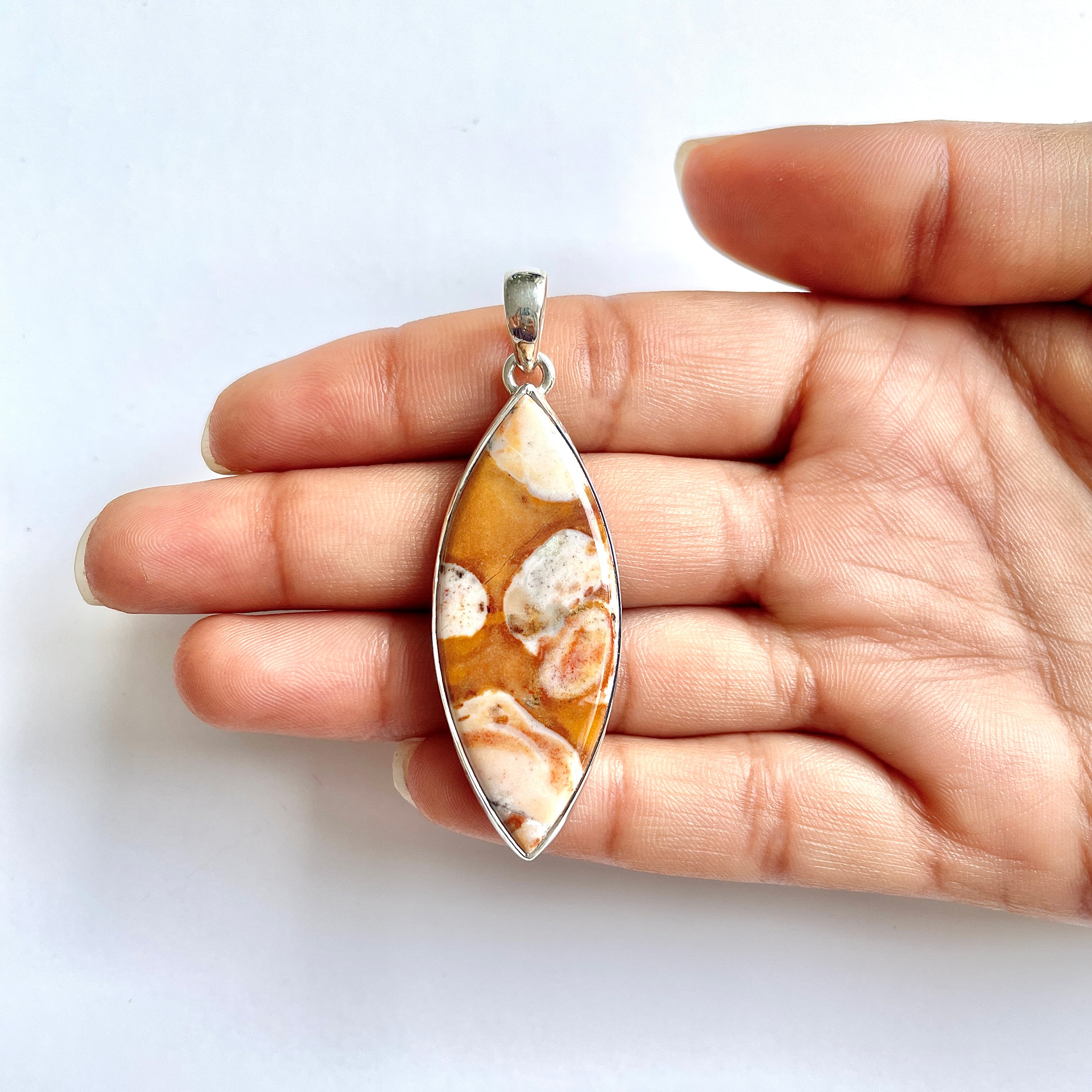 Deerfawn Jasper Pendant-(DFJ-1-21)