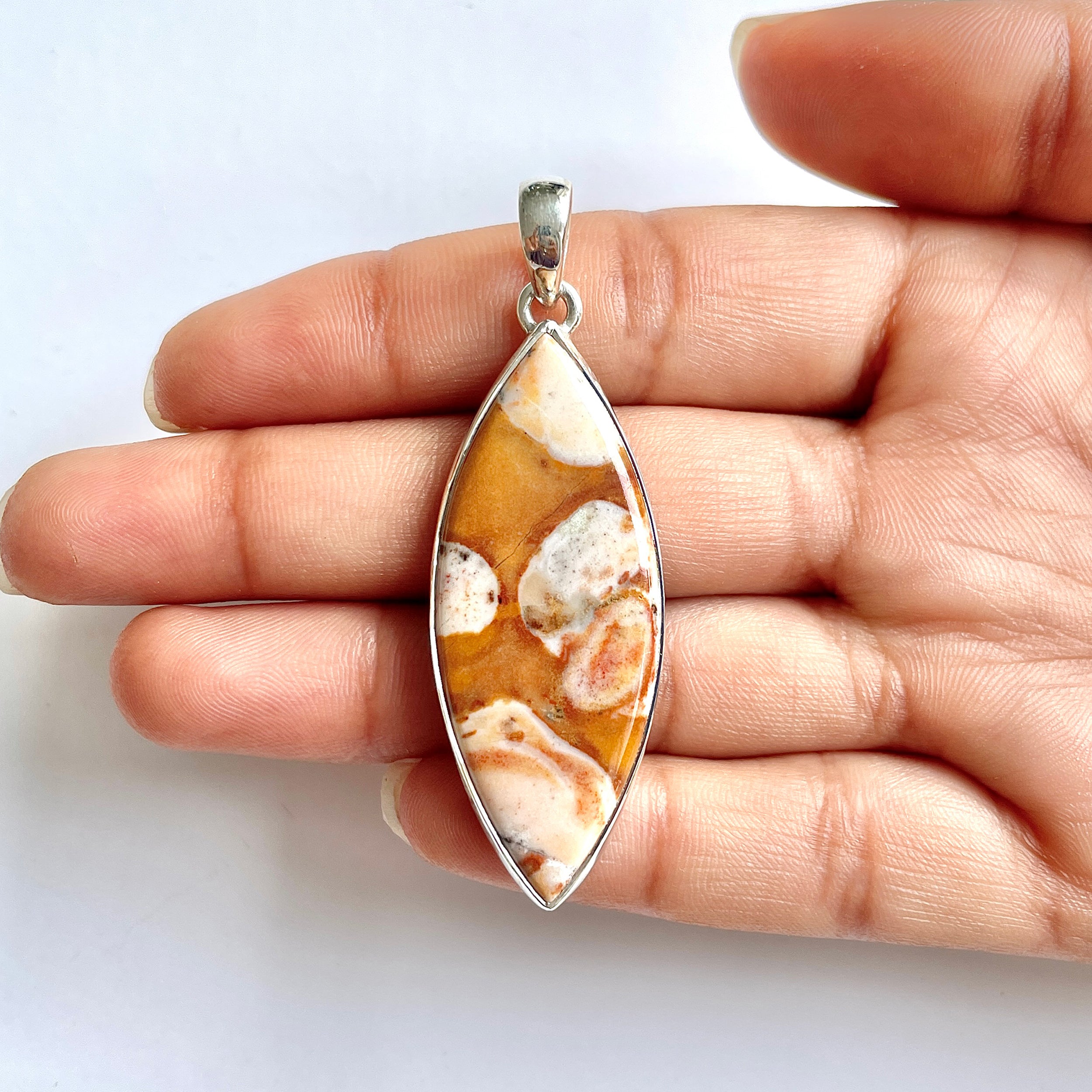 Deerfawn Jasper Pendant-(DFJ-1-21)
