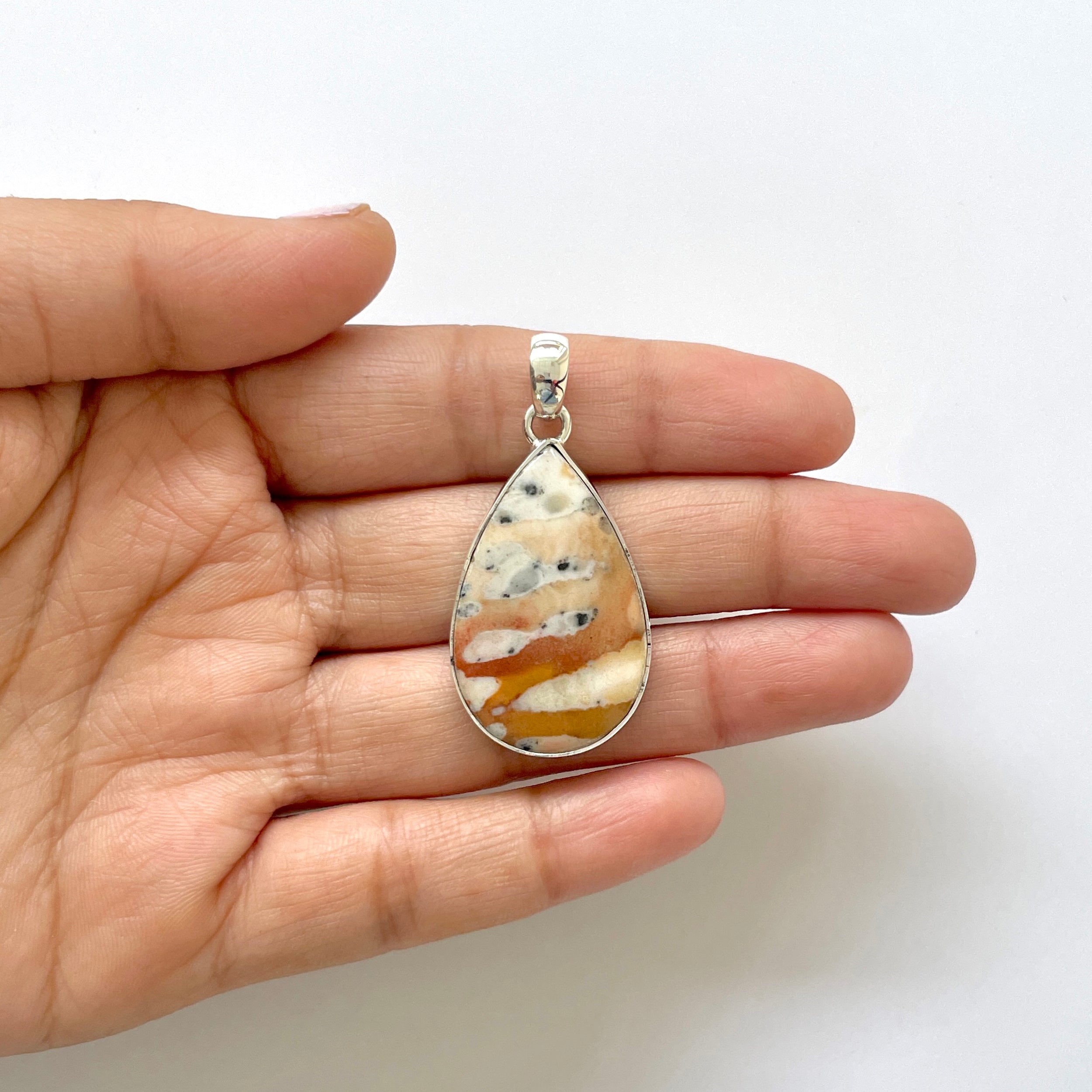 Deerfawn Jasper Pendant-(DFJ-1-24)