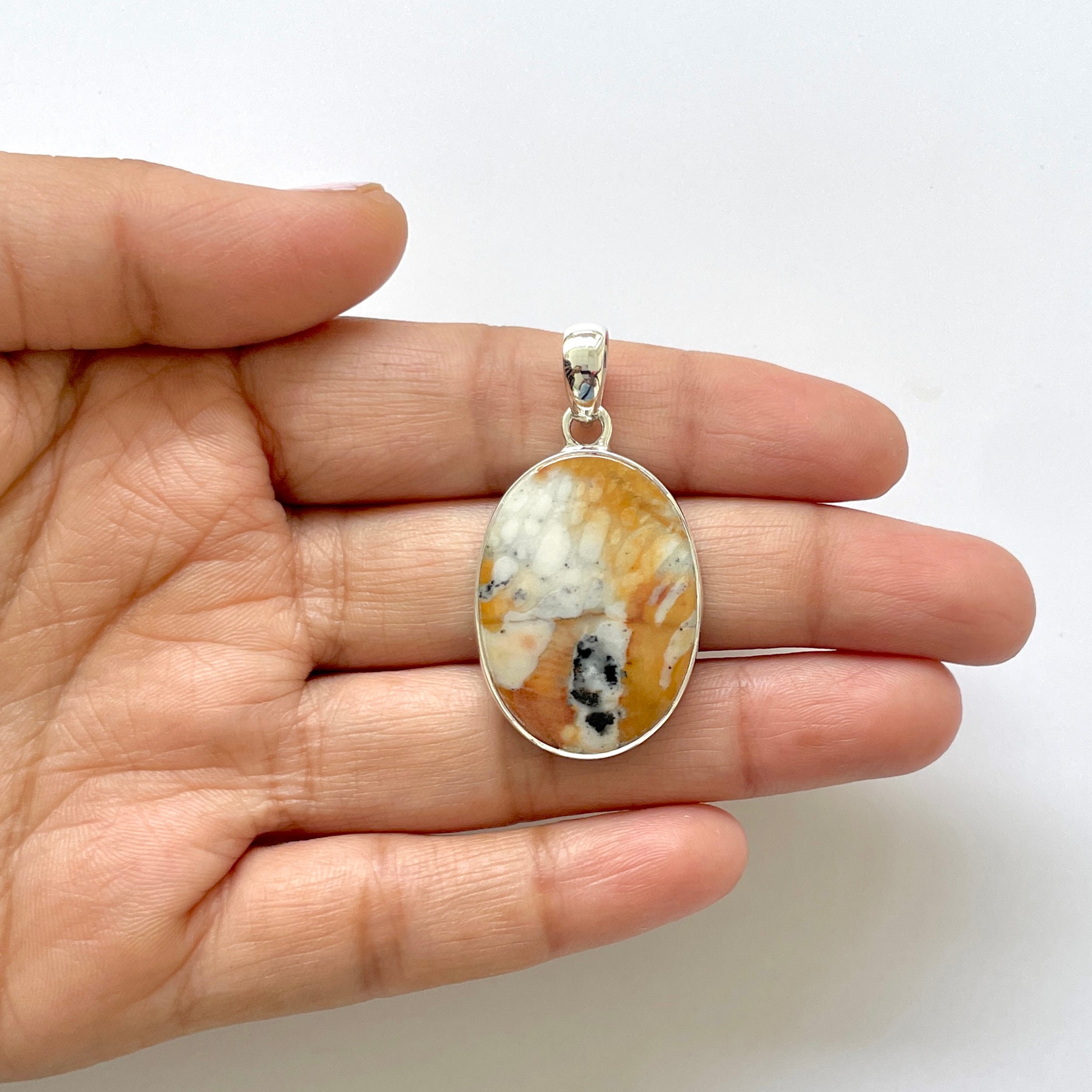 Deerfawn Jasper Pendant-(DFJ-1-25)