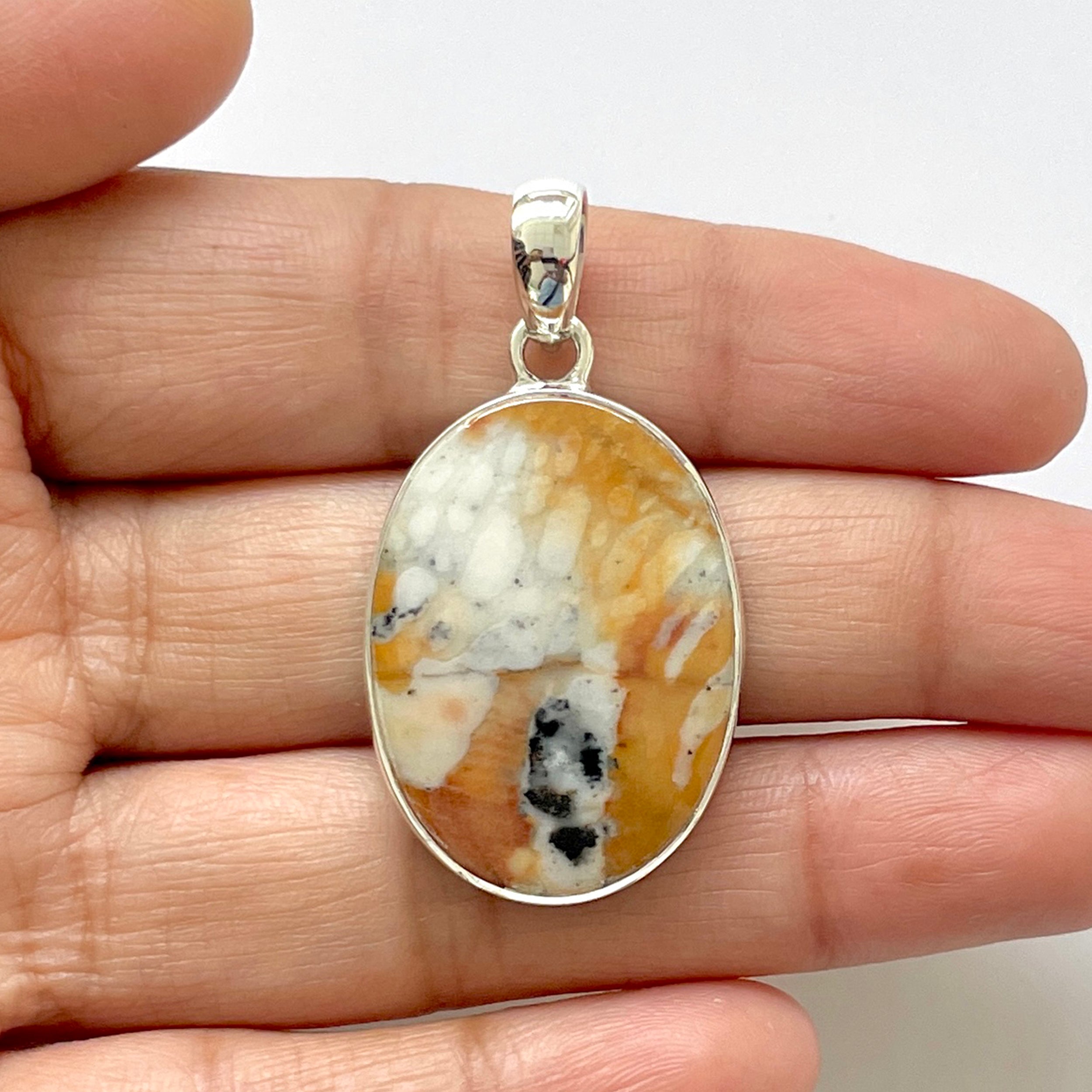 Deerfawn Jasper Pendant-(DFJ-1-25)