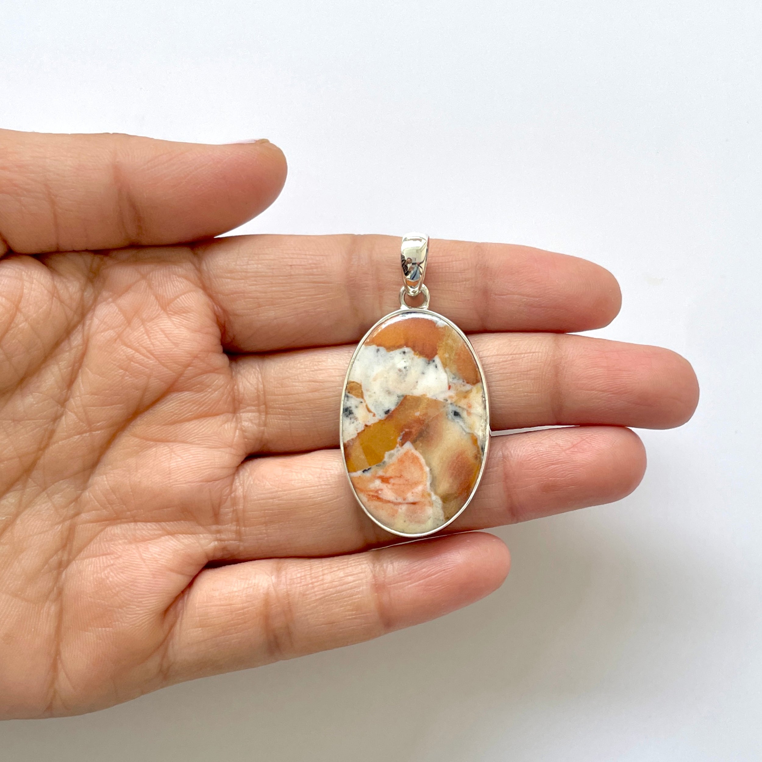 Deerfawn Jasper Pendant-(DFJ-1-27)
