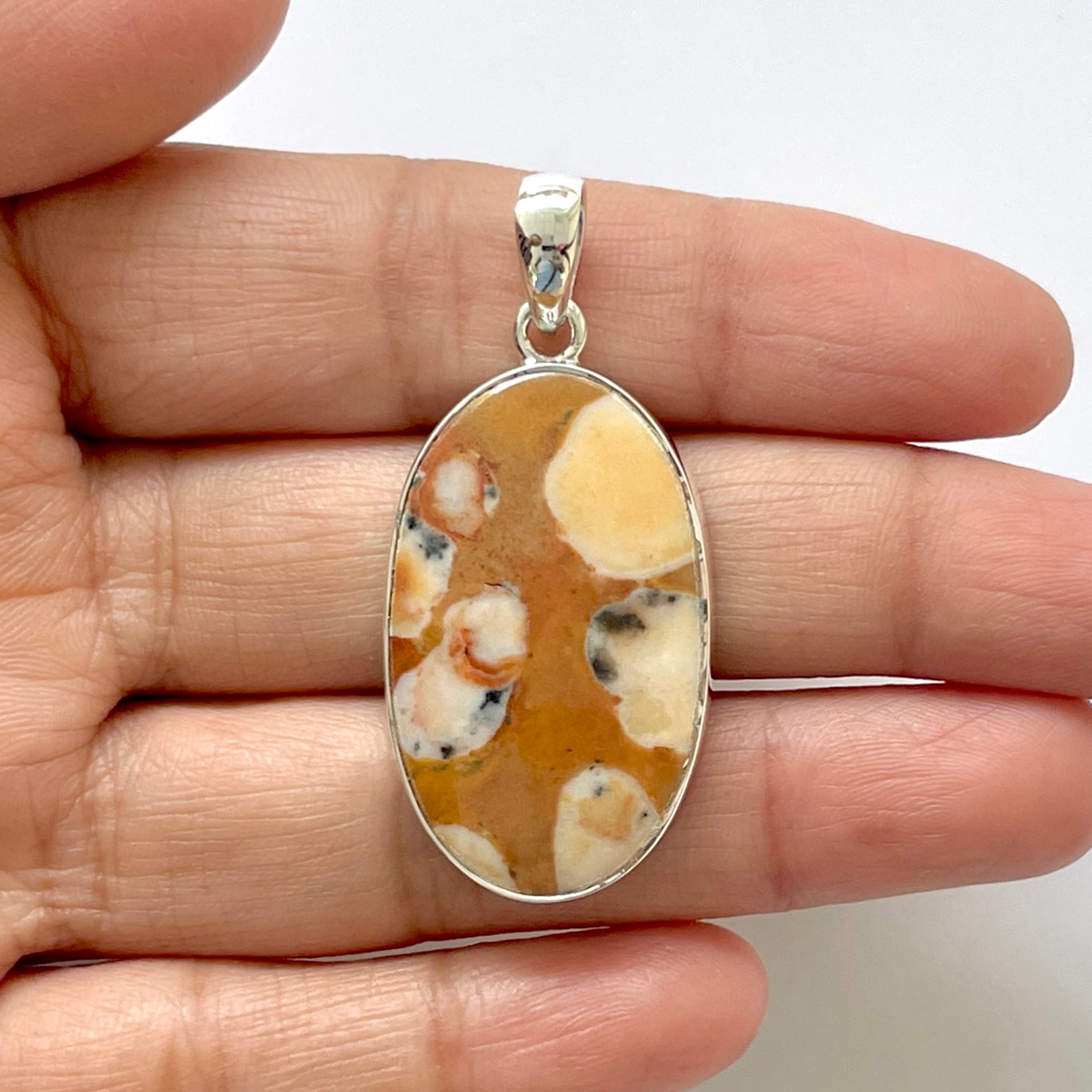 Deerfawn Jasper Pendant-(DFJ-1-29)