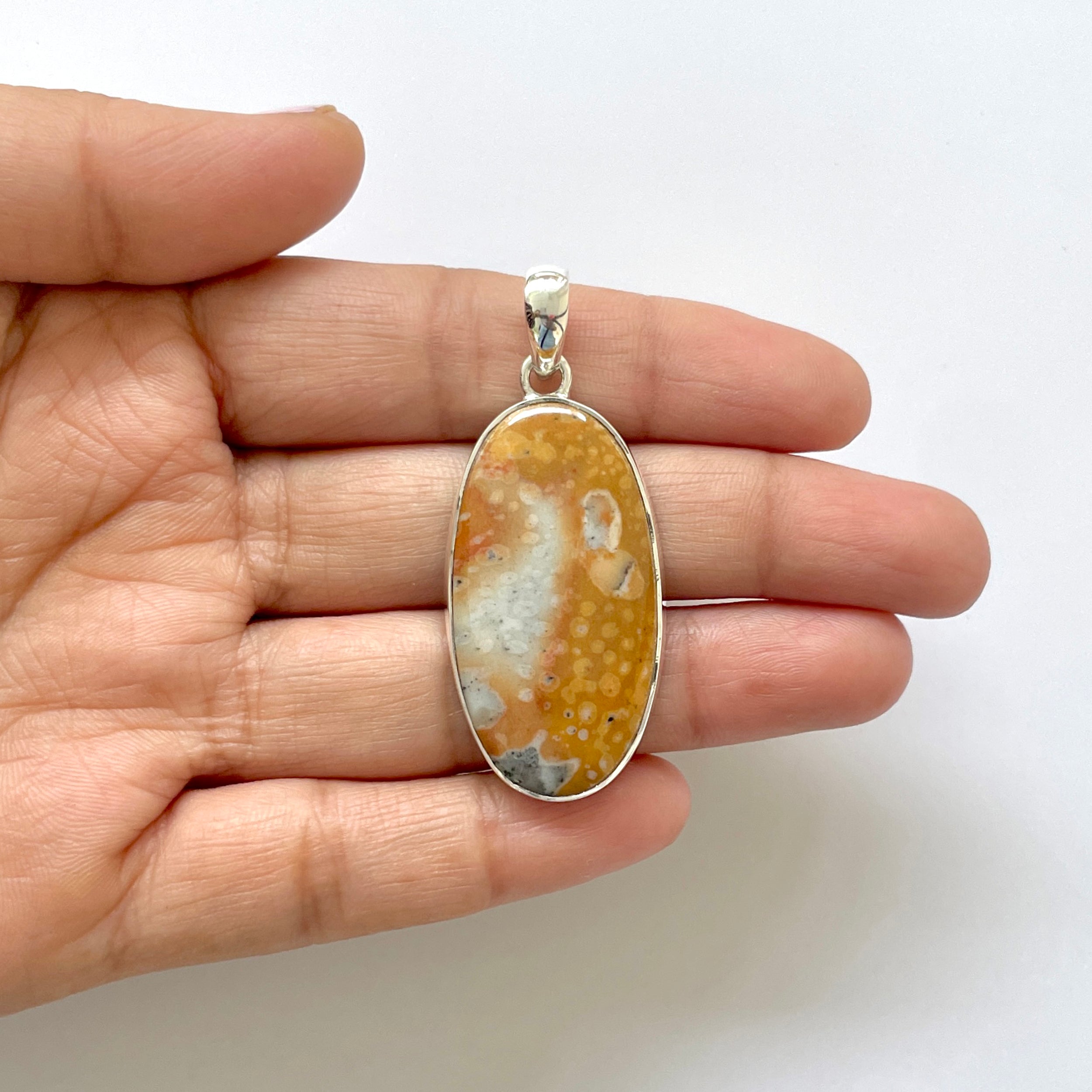 Deerfawn Jasper Pendant-(DFJ-1-30)