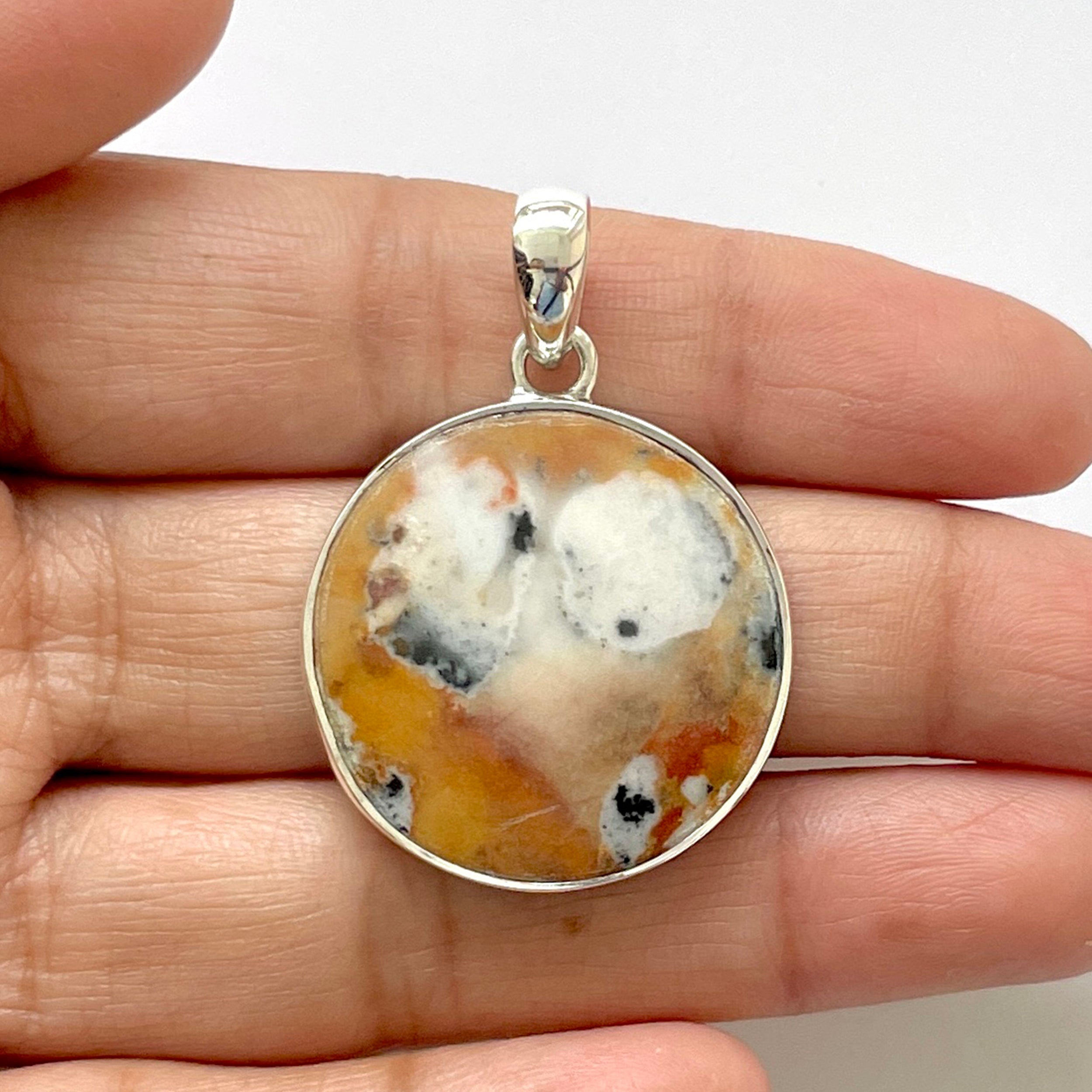 Deerfawn Jasper Pendant-(DFJ-1-31)