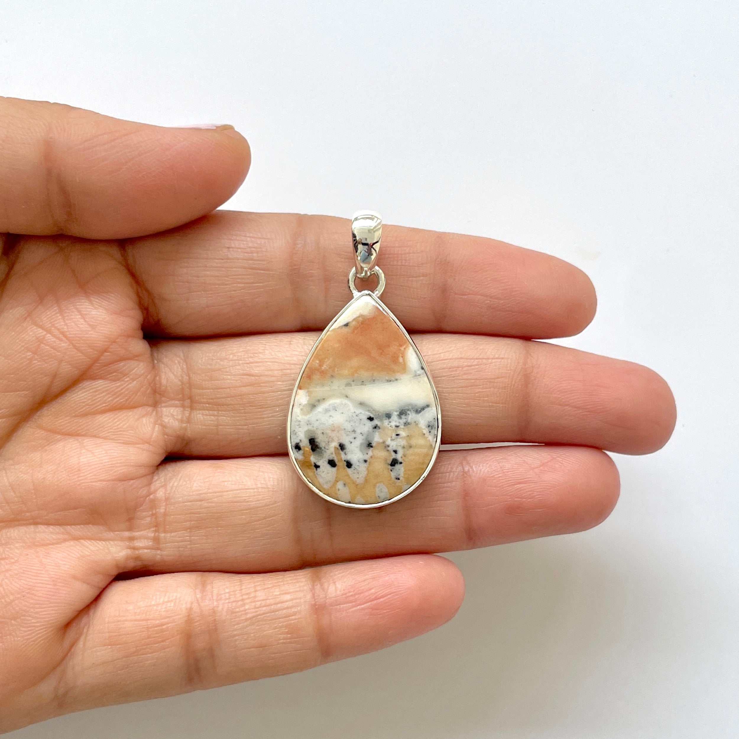 Deerfawn Jasper Pendant-(DFJ-1-32)