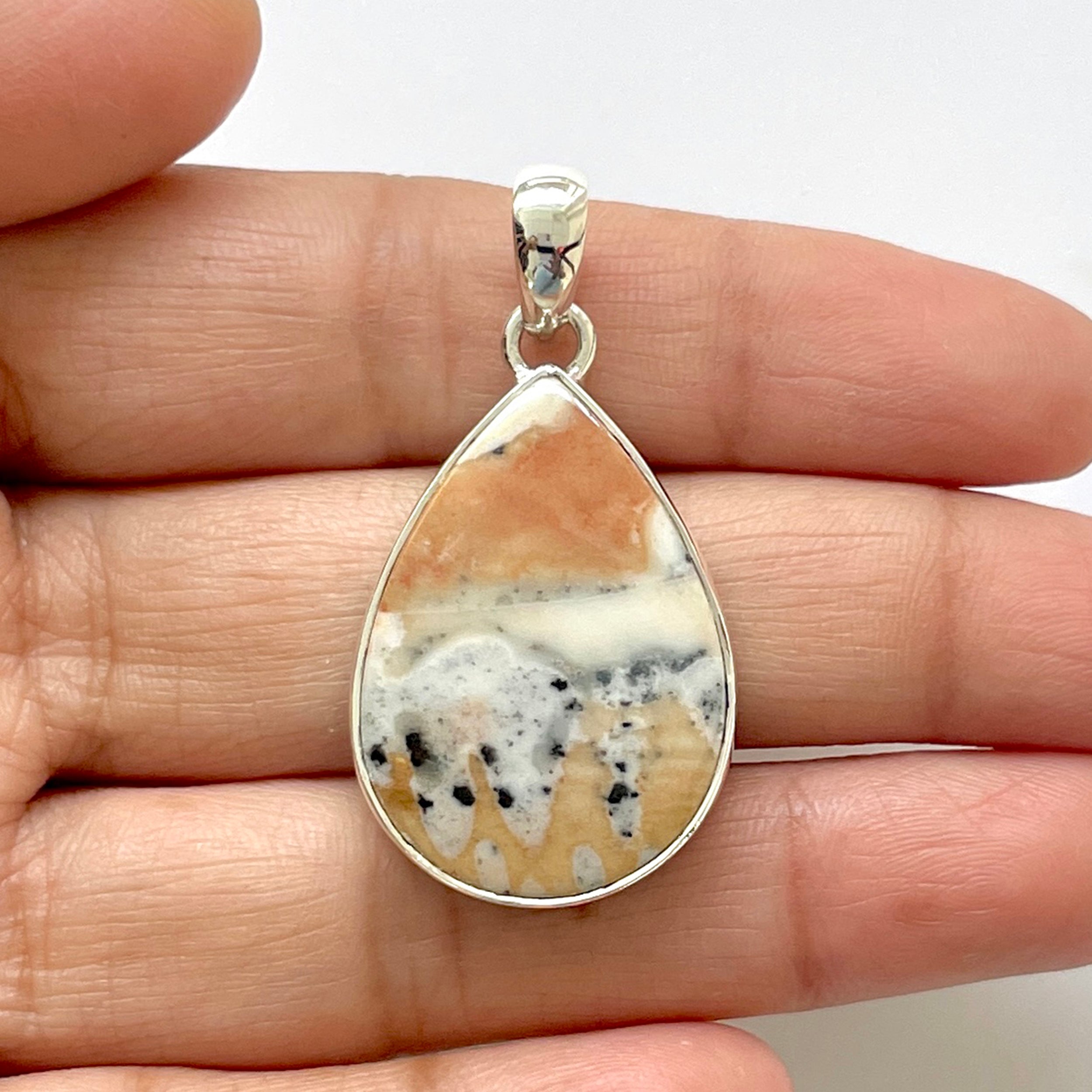 Deerfawn Jasper Pendant-(DFJ-1-32)