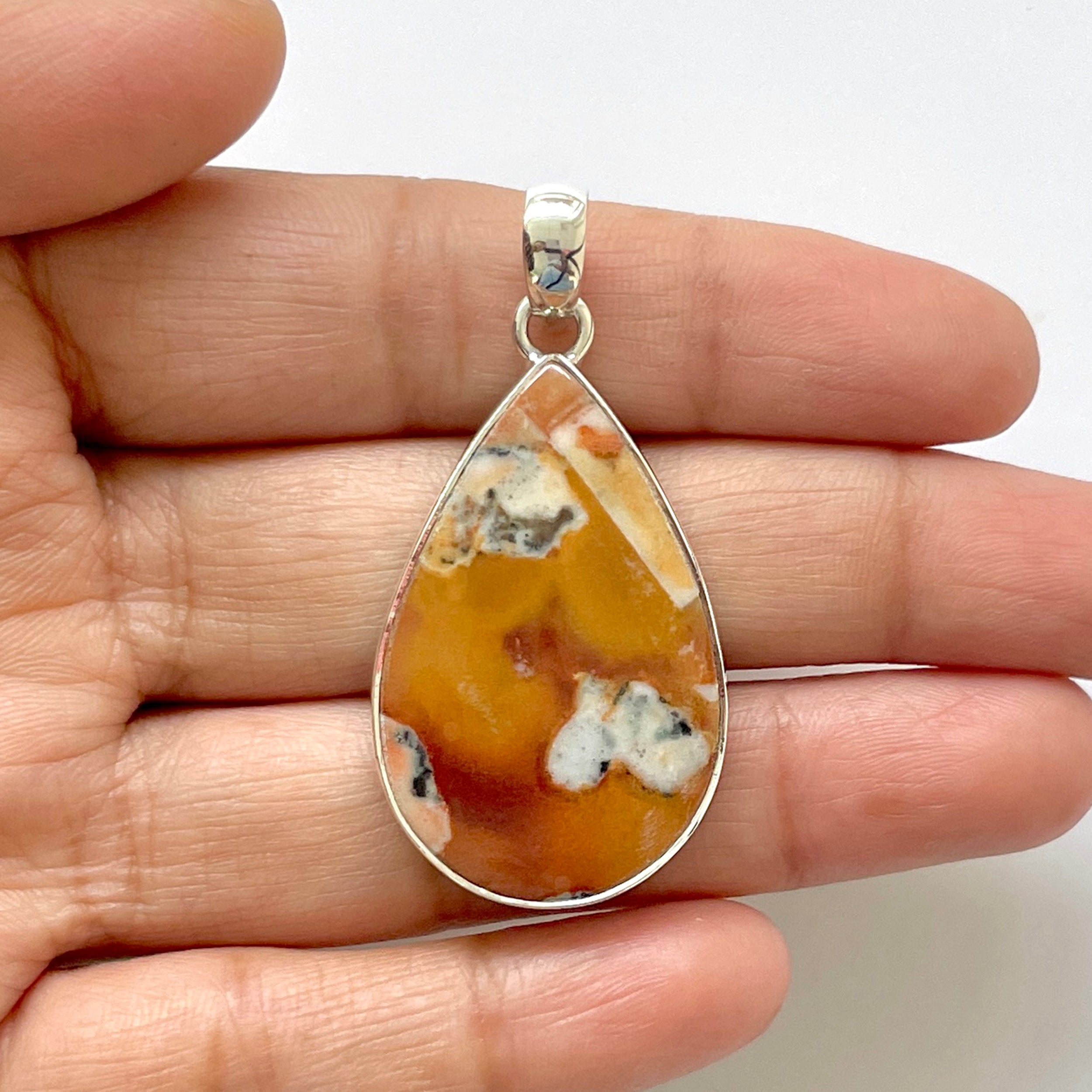 Deerfawn Jasper Pendant-(DFJ-1-35)