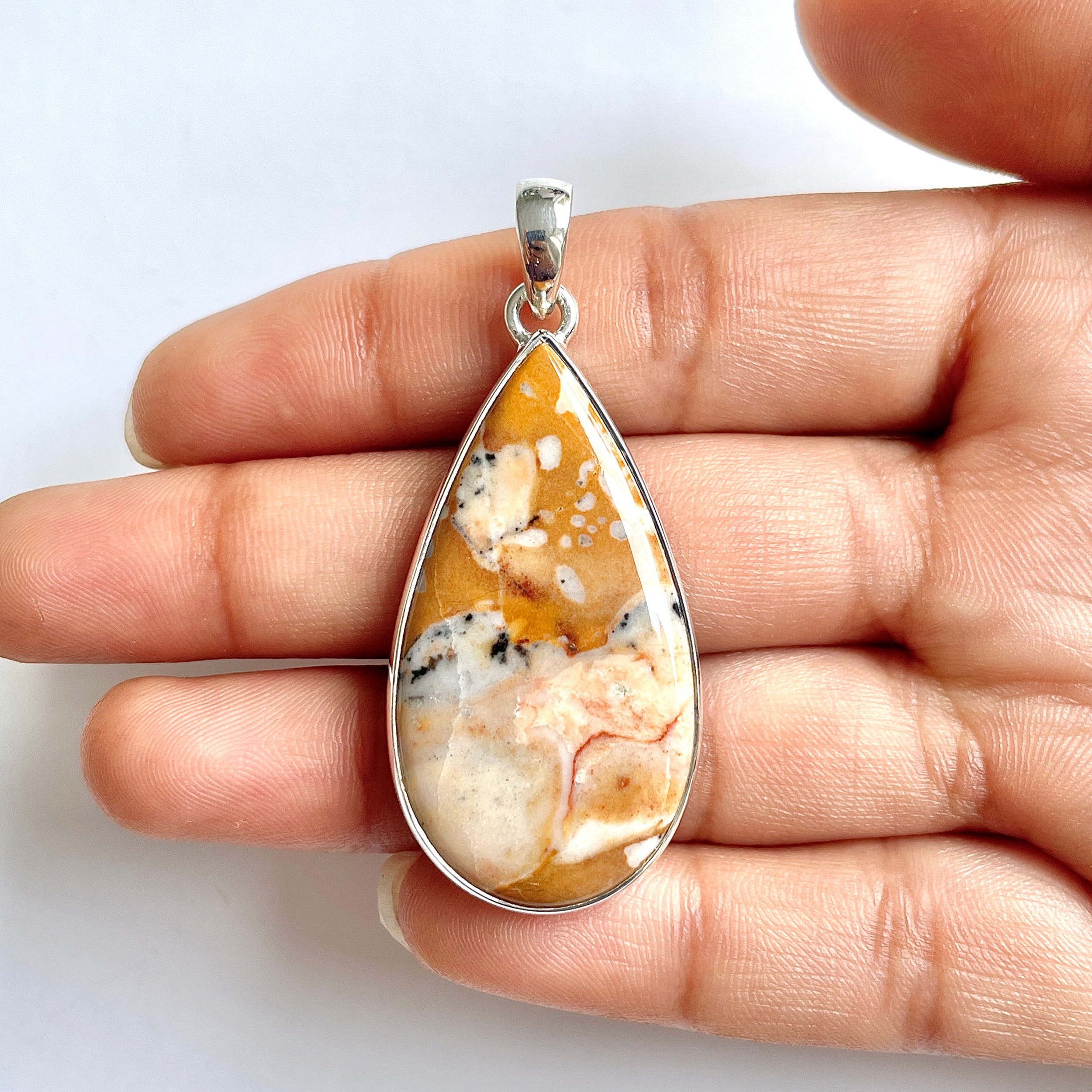 Deerfawn Jasper Pendant-(DFJ-1-6)