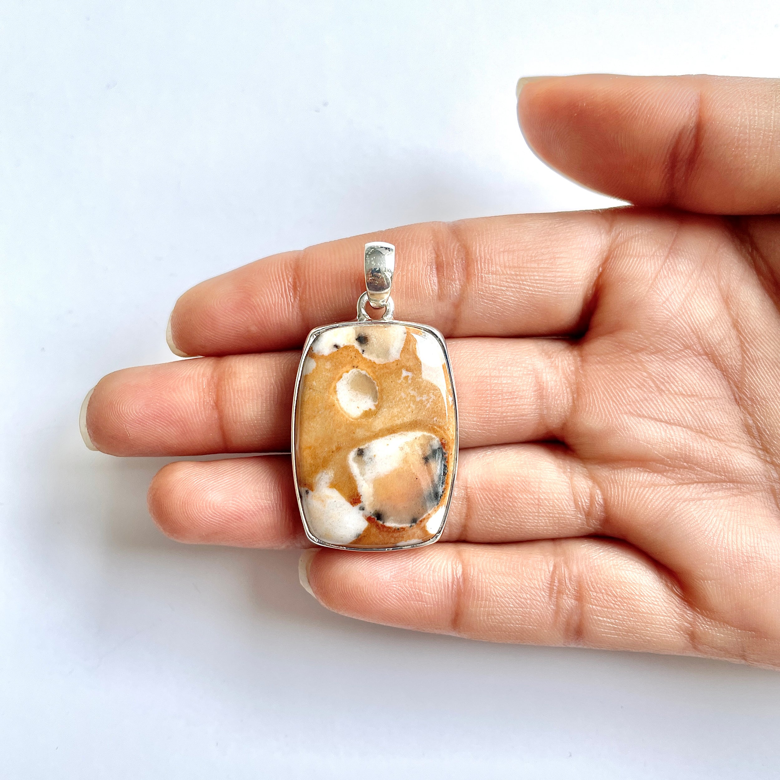 Deerfawn Jasper Pendant-(DFJ-1-7)