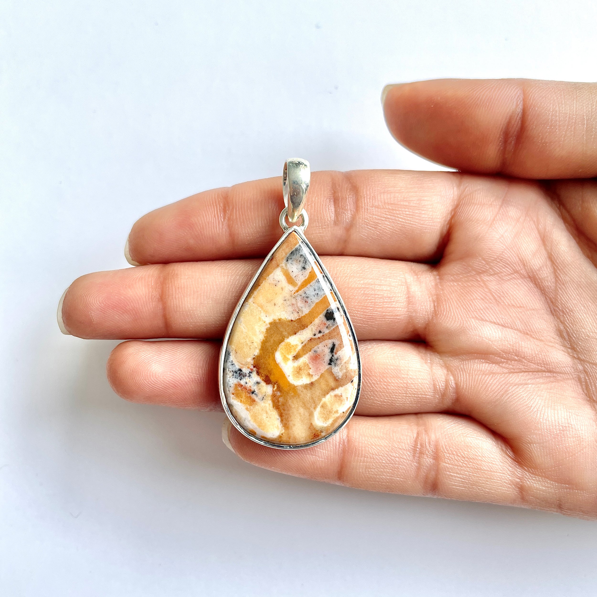 Deerfawn Jasper Pendant-(DFJ-1-8)