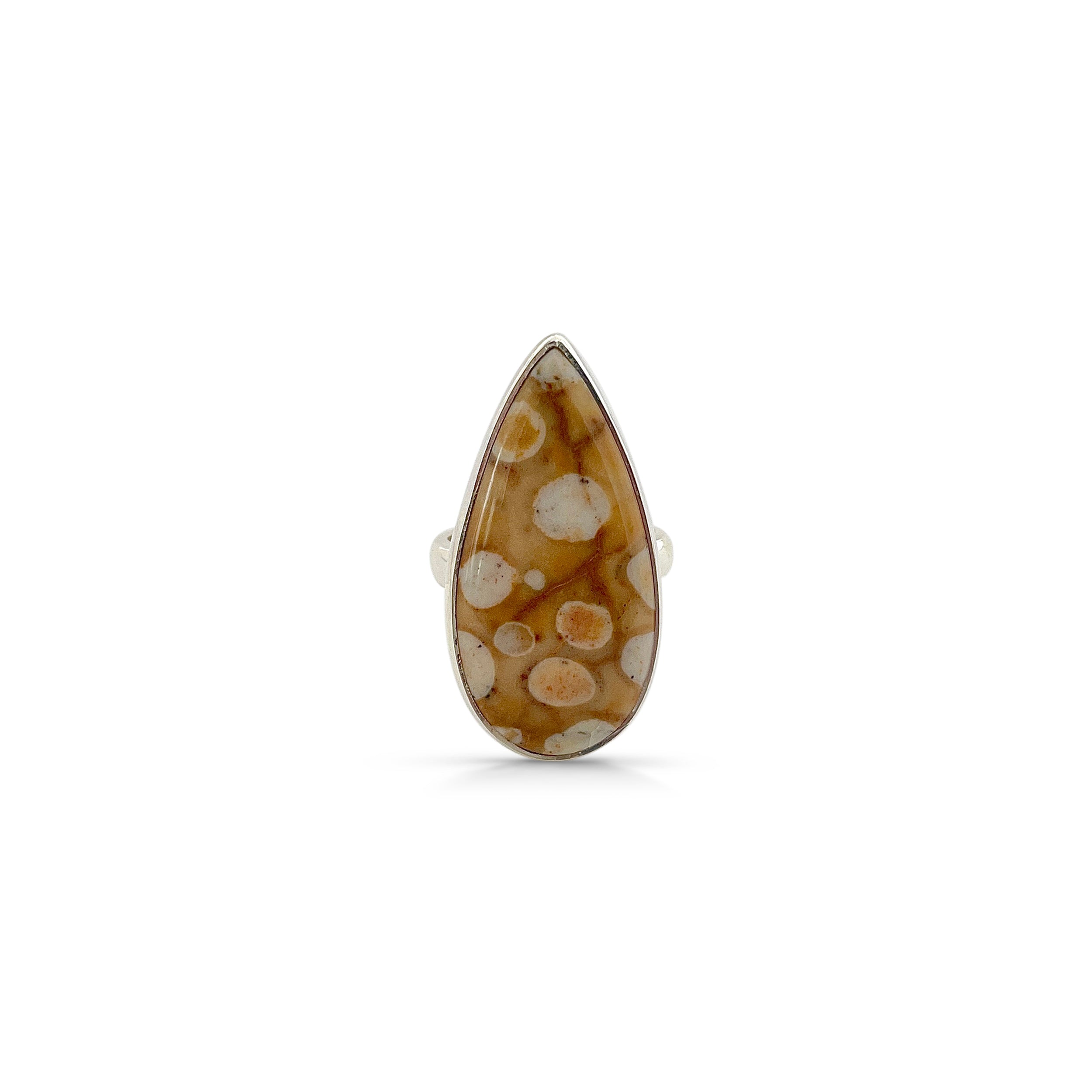 Deerfawn Jasper Ring-(DFJ-2-10)