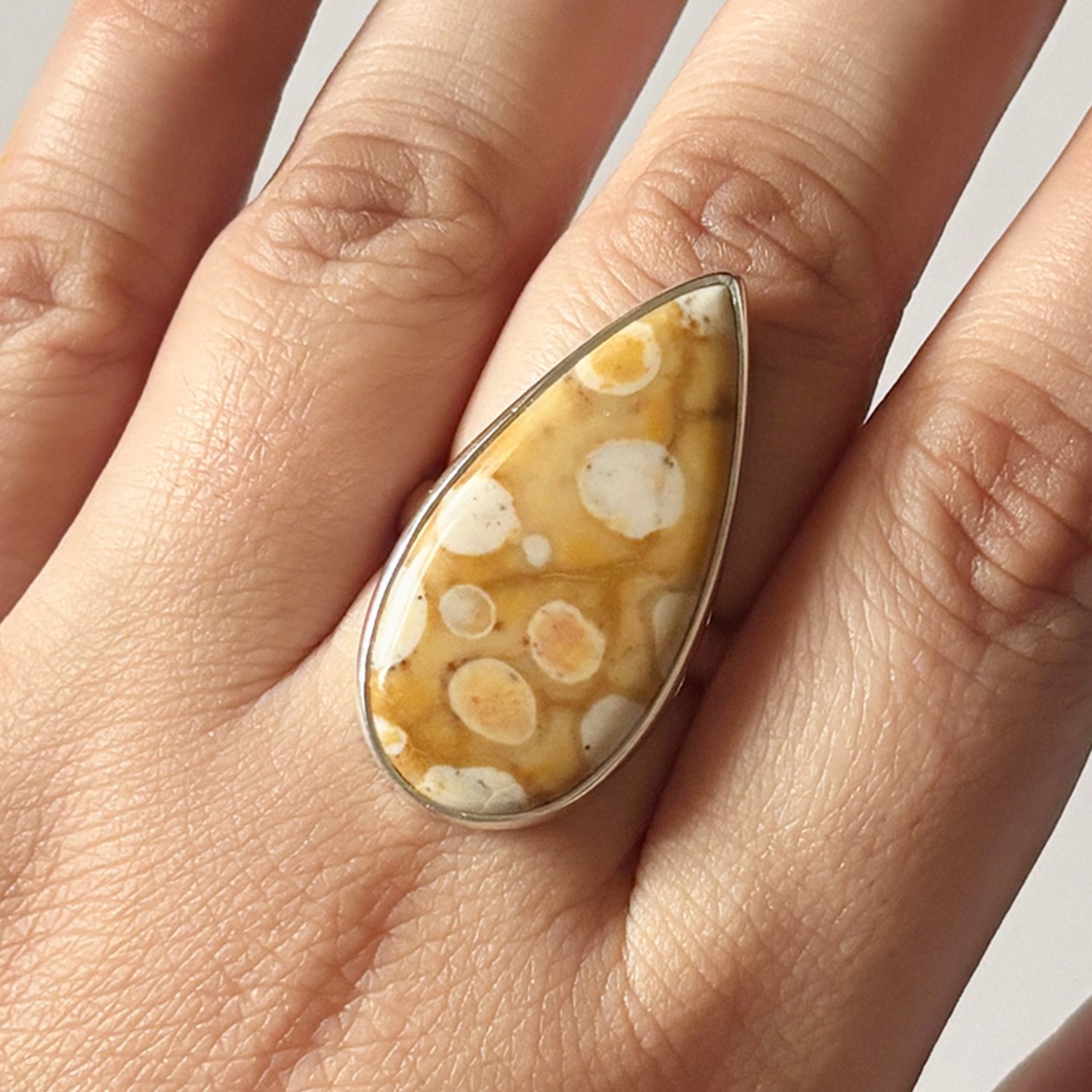 Deerfawn Jasper Ring-(DFJ-2-10)