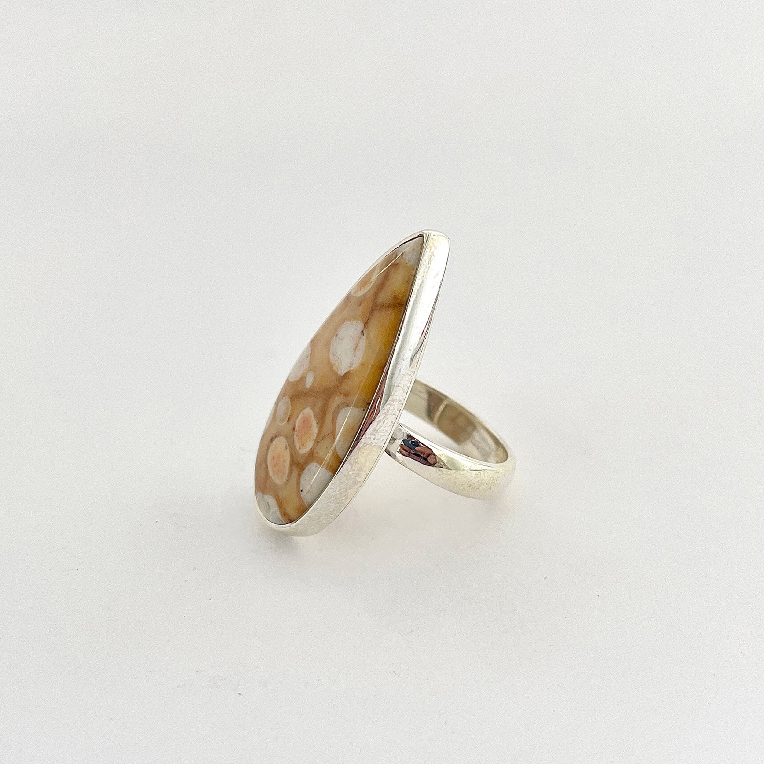 Deerfawn Jasper Ring-(DFJ-2-10)