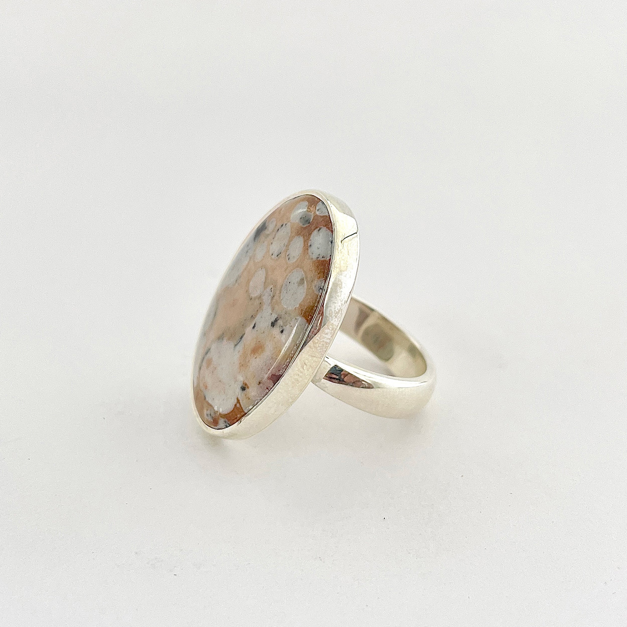 Deerfawn Jasper Ring-(DFJ-2-12)