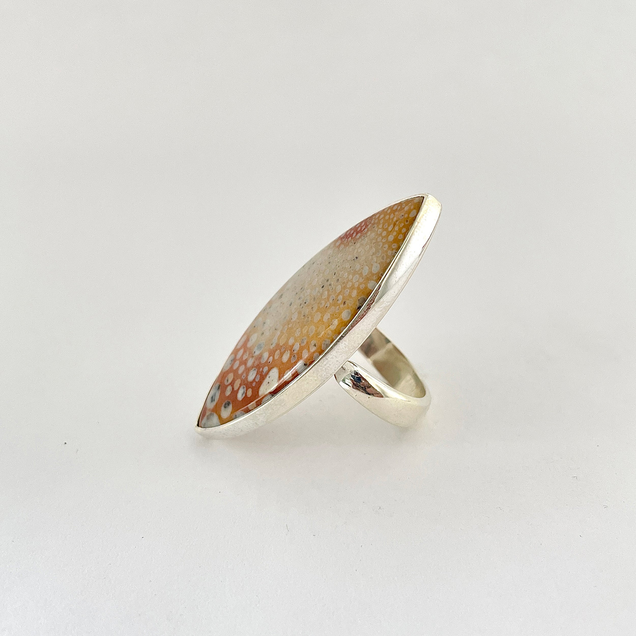 Deerfawn Jasper Ring-(DFJ-2-14)