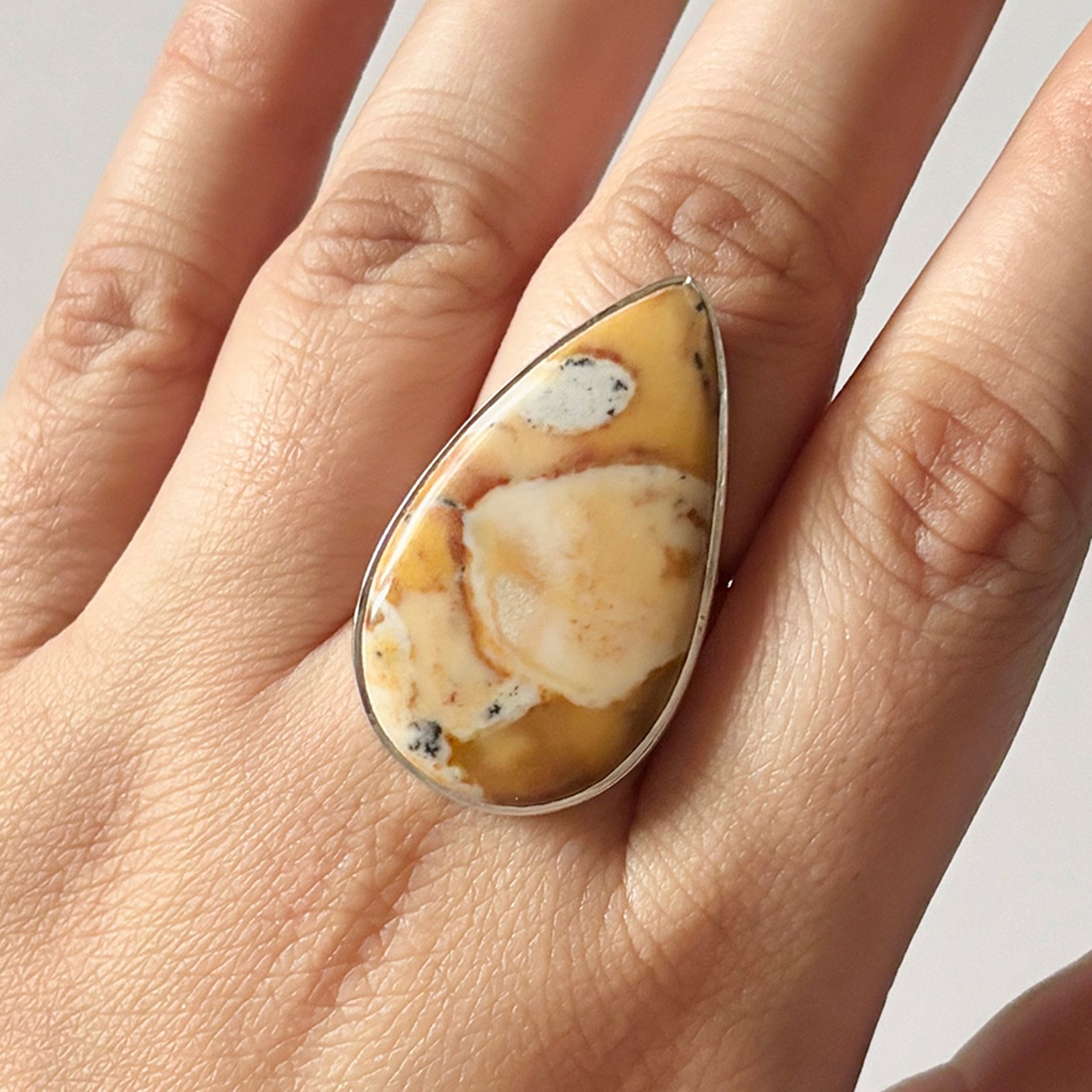 Deerfawn Jasper Ring-(DFJ-2-19)