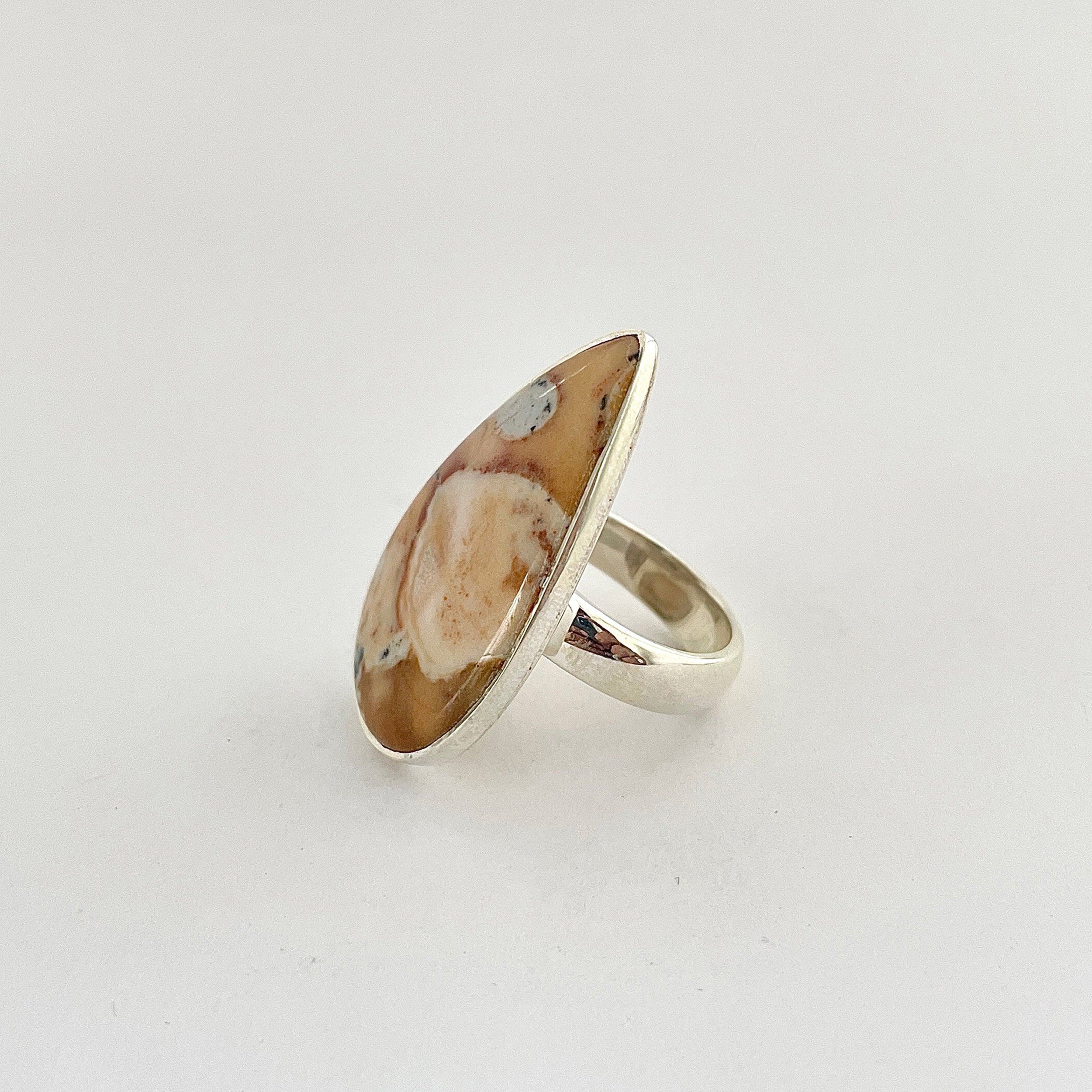 Deerfawn Jasper Ring-(DFJ-2-19)