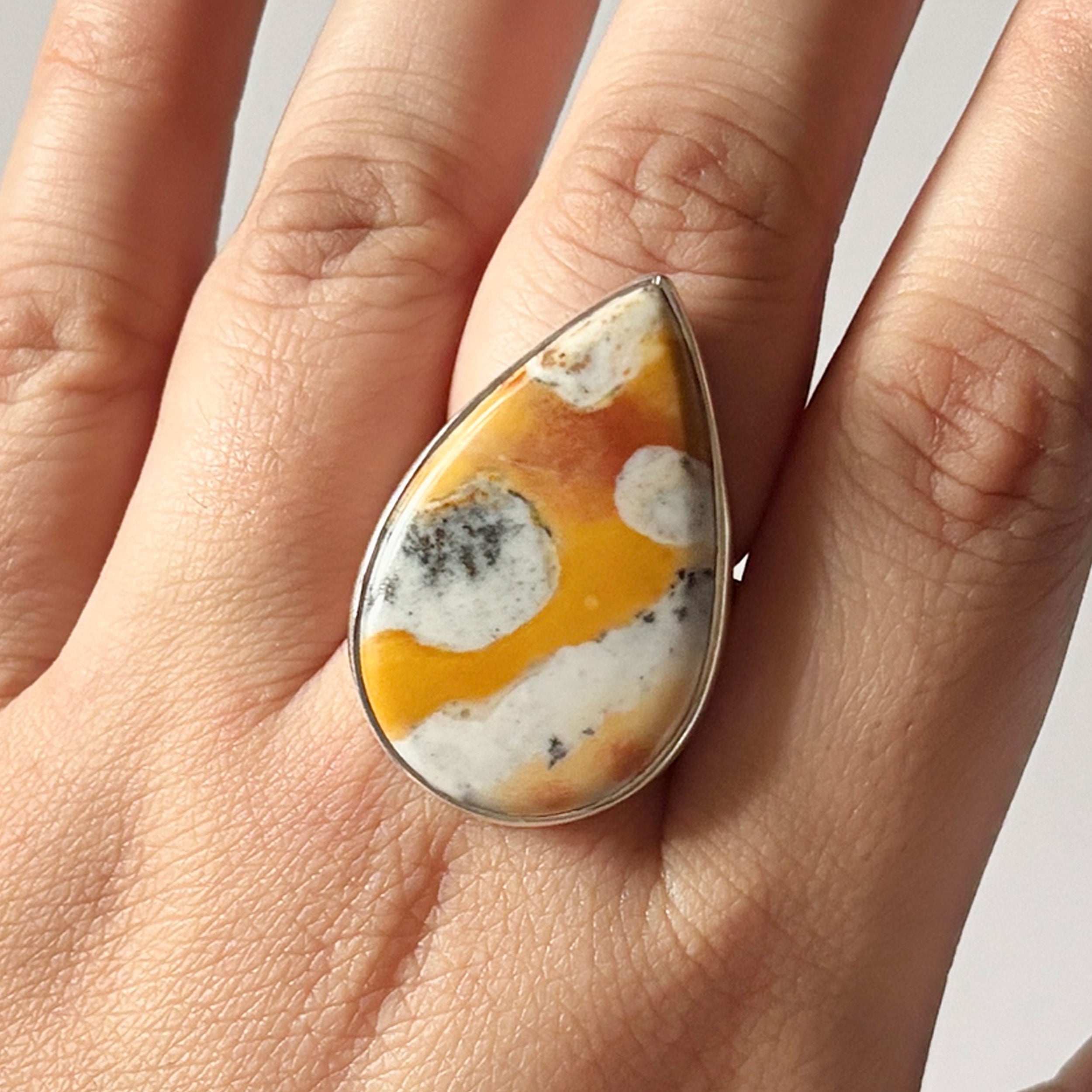 Deerfawn Jasper Ring-(DFJ-2-24)