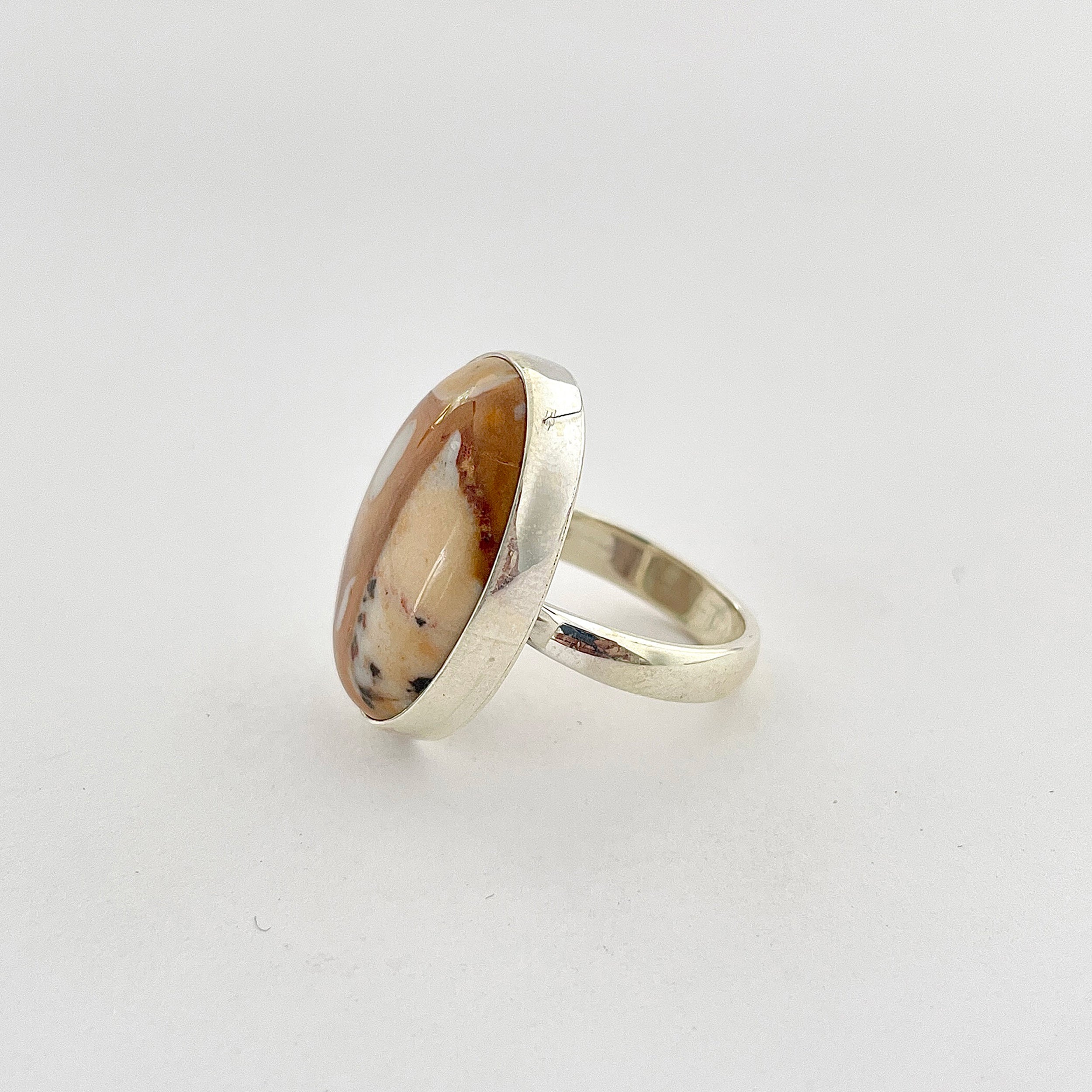 Deerfawn Jasper Ring-(DFJ-2-25)