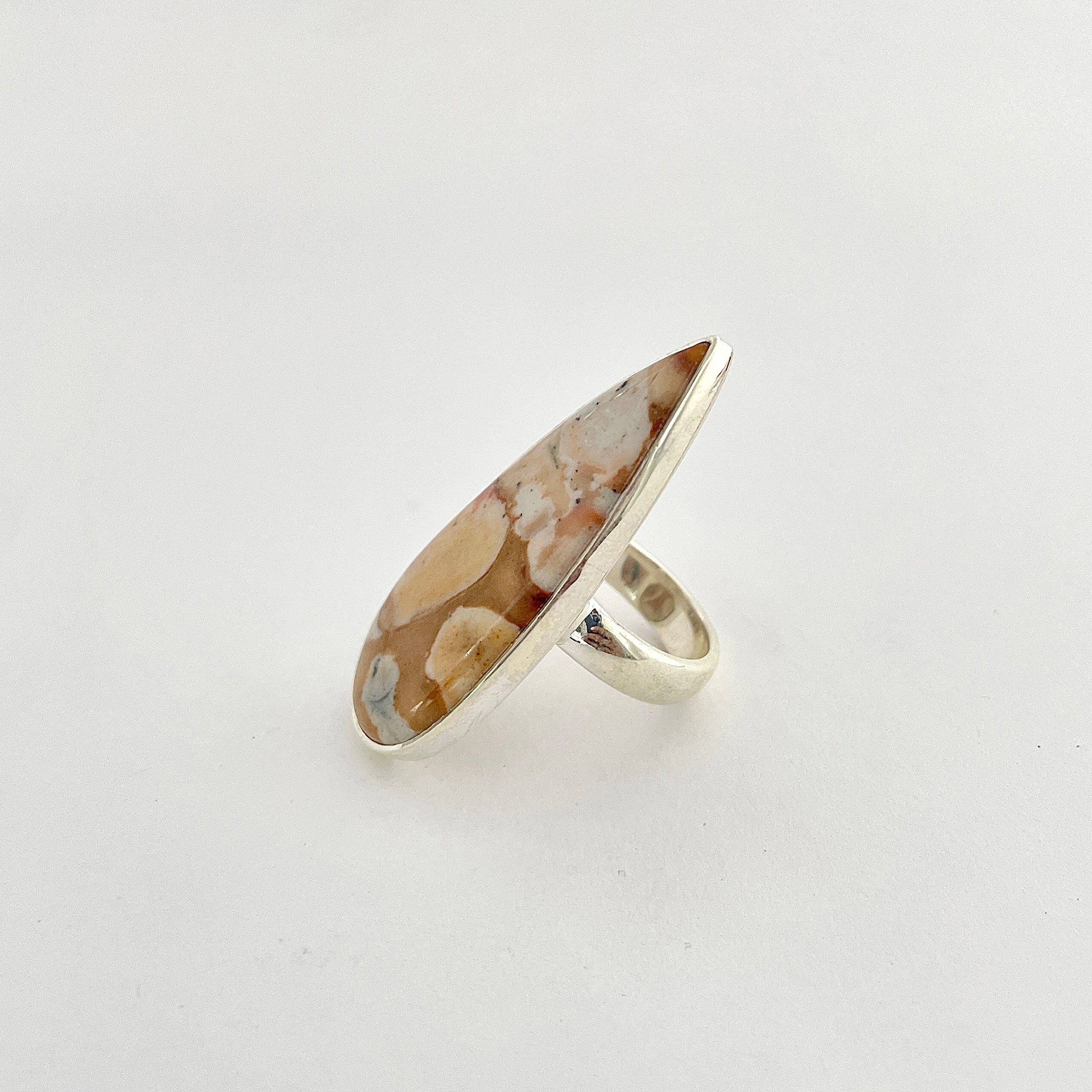 Deerfawn Jasper Ring-(DFJ-2-27)