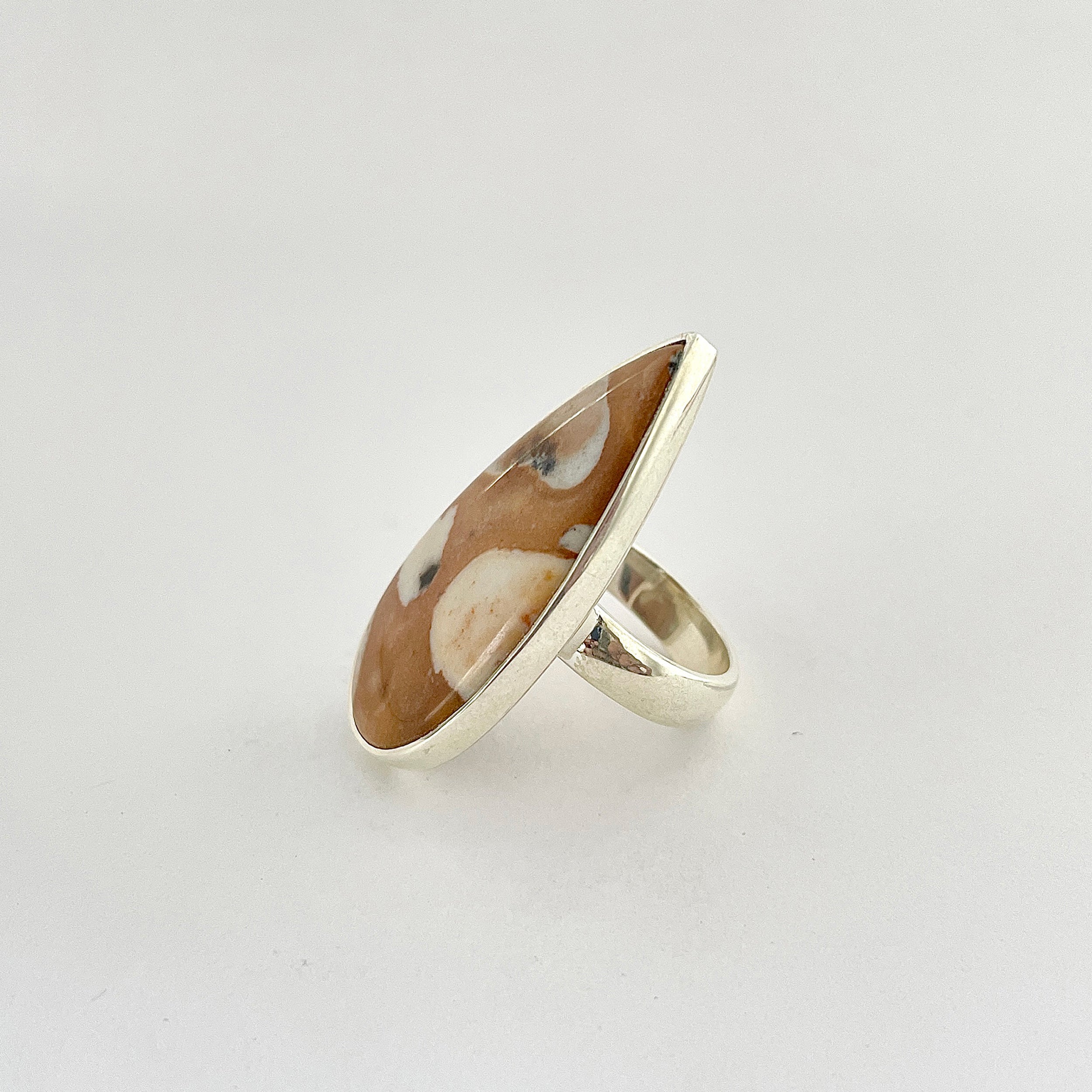 Deerfawn Jasper Ring-(DFJ-2-29)